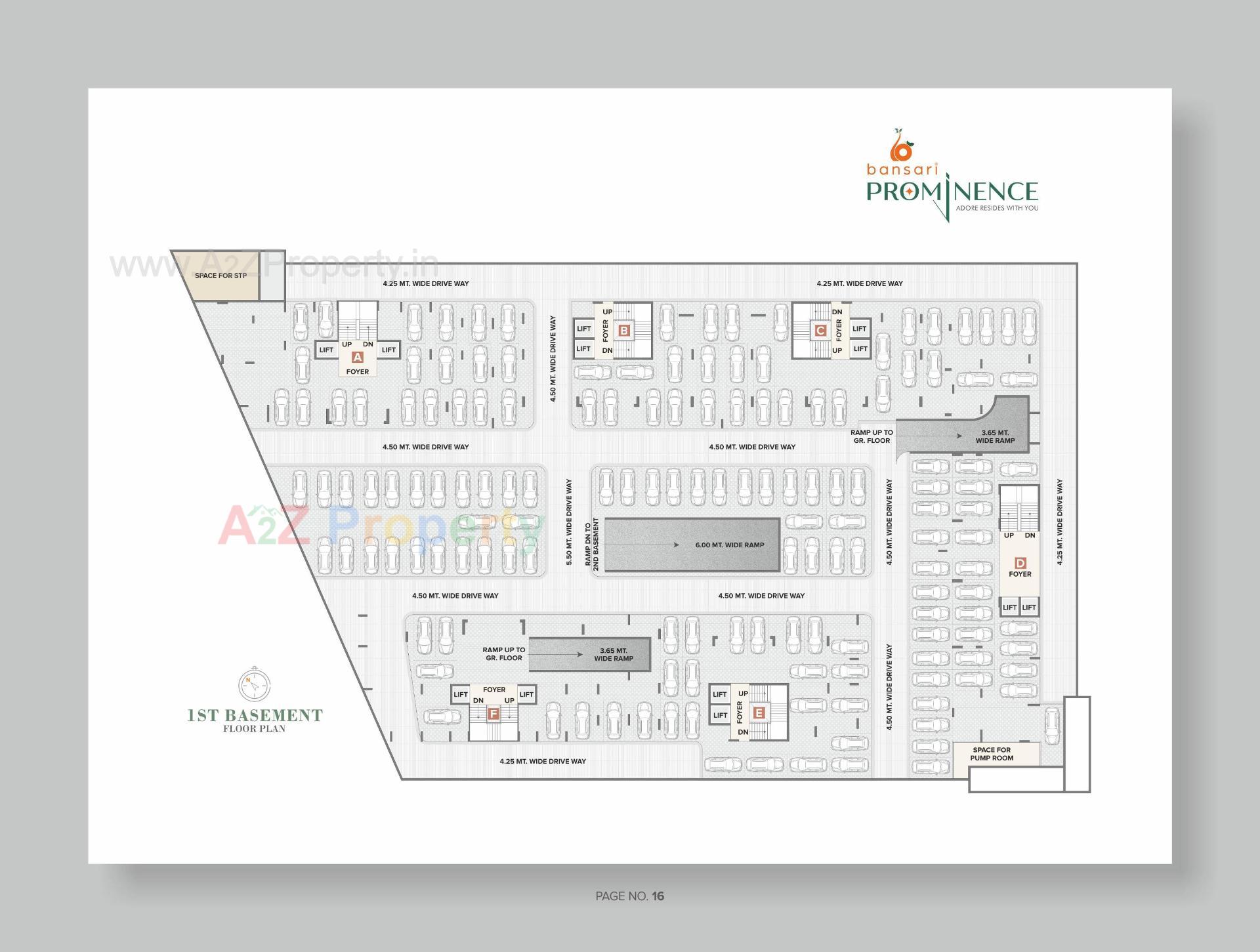 Layout of real estate project Bansari Prominence located at Ambapur, Gandhinagar, Gujarat