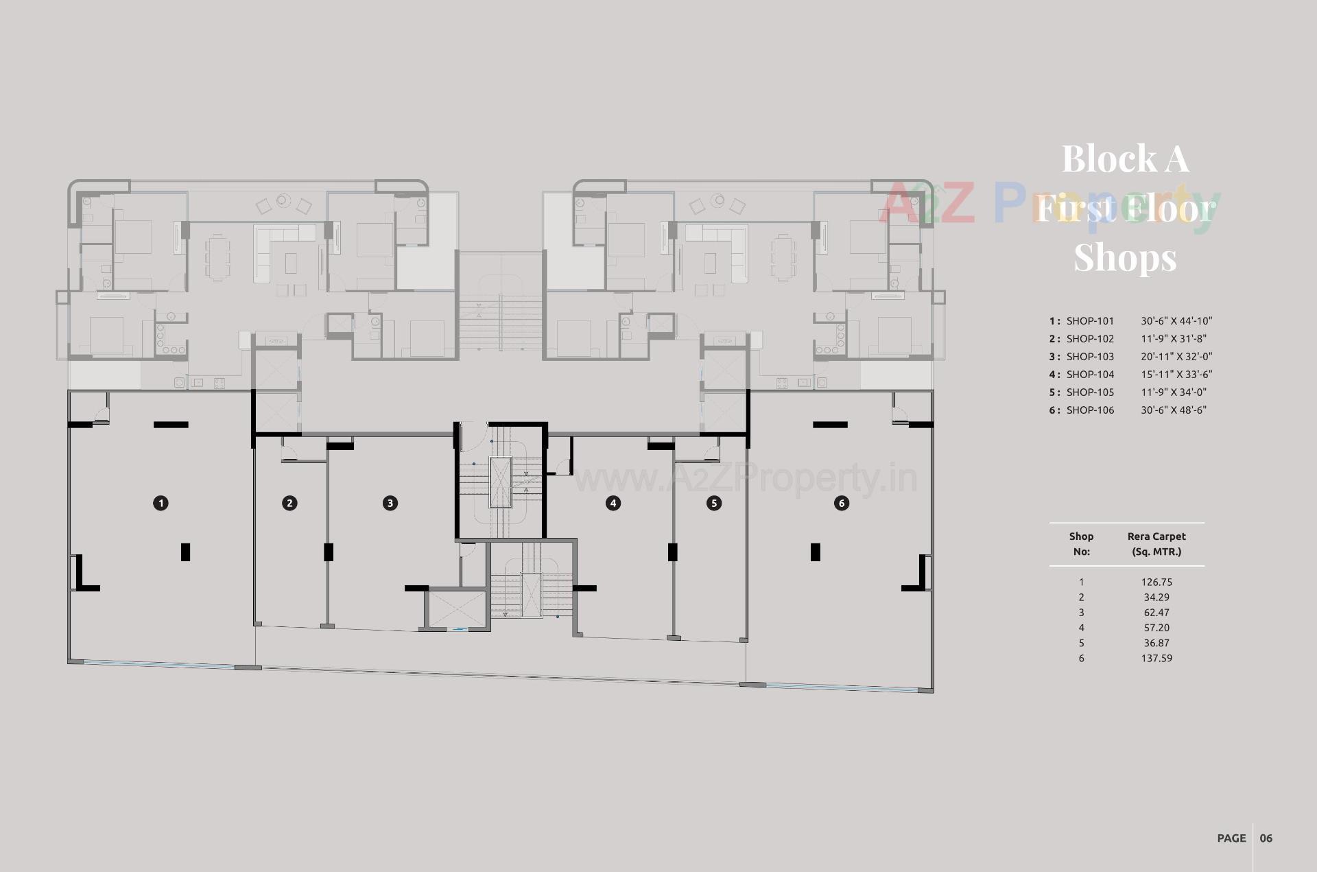 Layout of real estate project Beaufort Park located at Adalaj, Gandhinagar, Gujarat
