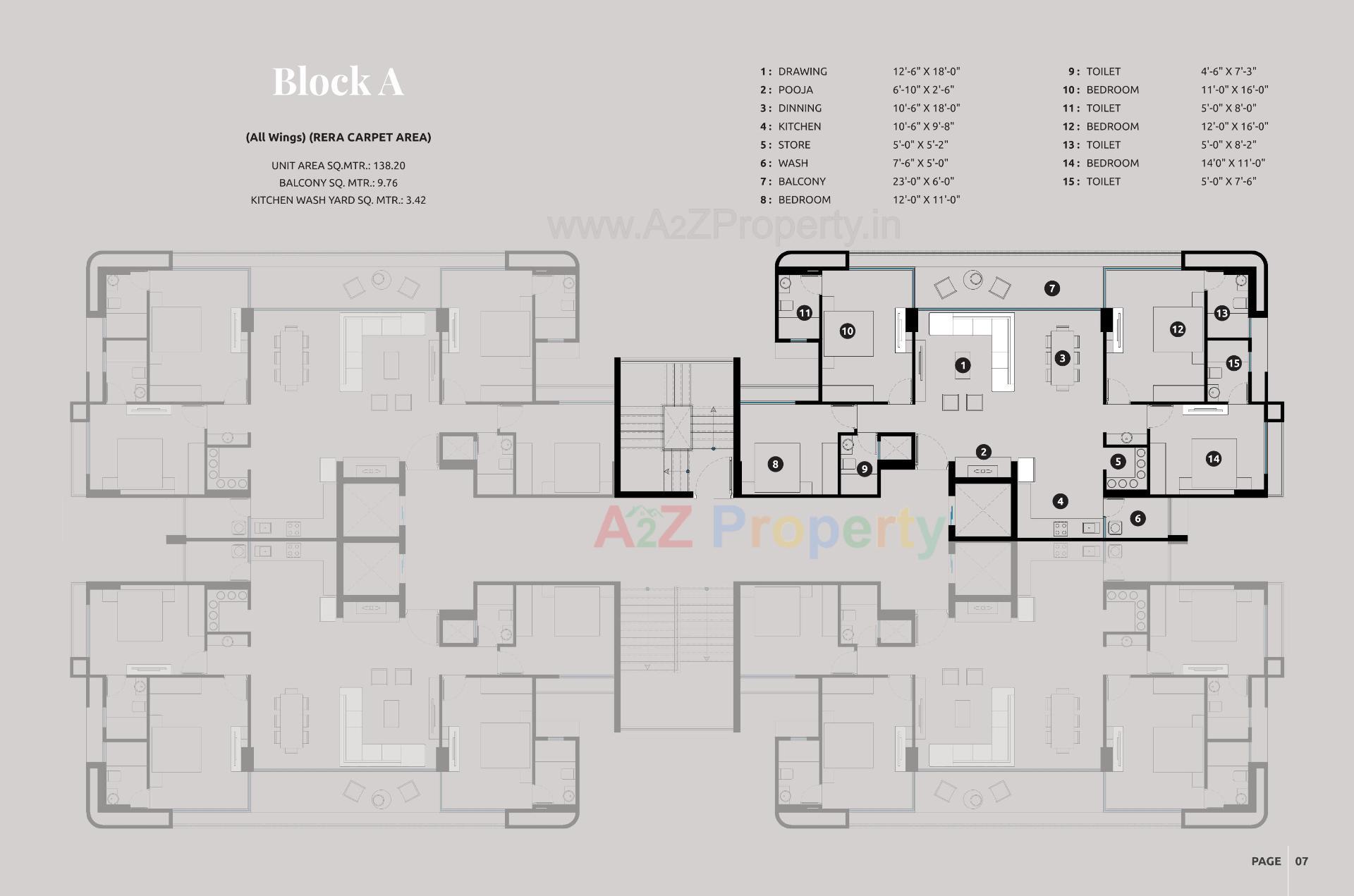 Layout of real estate project Beaufort Park located at Adalaj, Gandhinagar, Gujarat