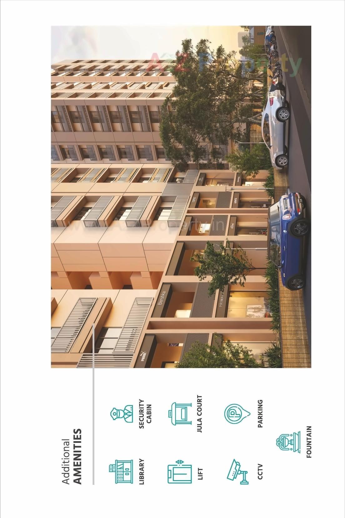3D Elevation of real estate project Beryl located at Kudasan, Gandhinagar, Gujarat