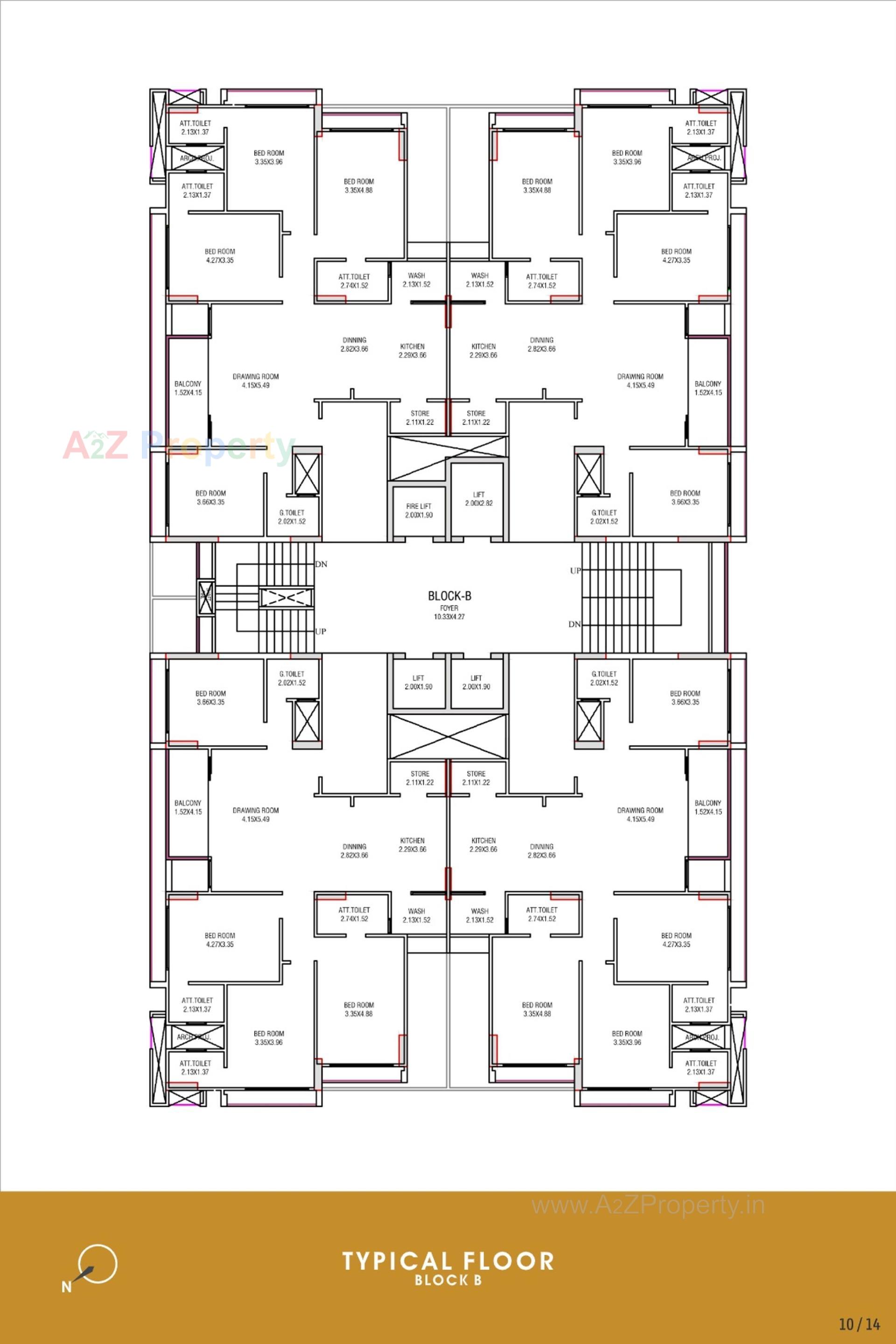 Layout of real estate project Beverly Heights located at Por, Gandhinagar, Gujarat