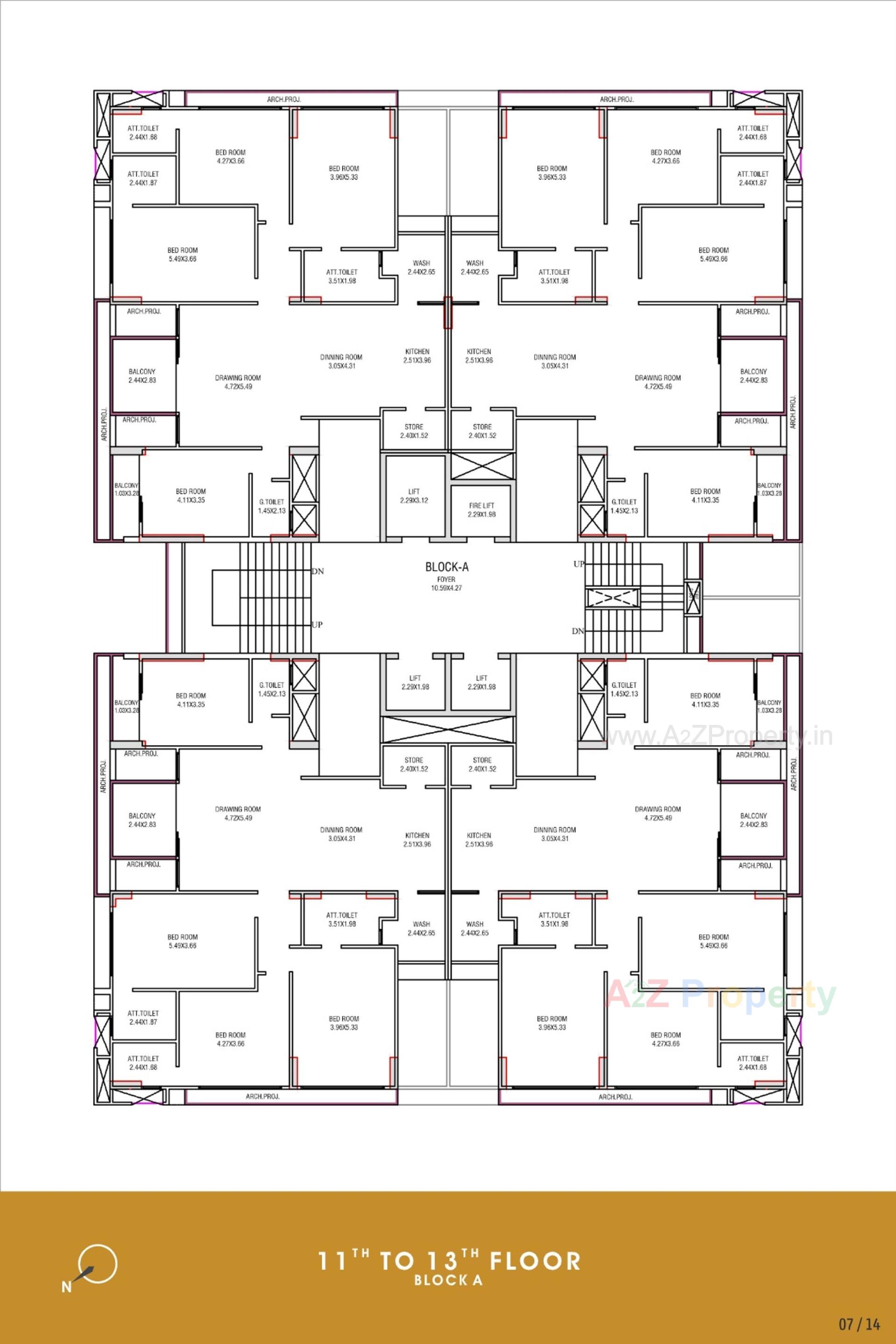 Layout of real estate project Beverly Heights located at Por, Gandhinagar, Gujarat