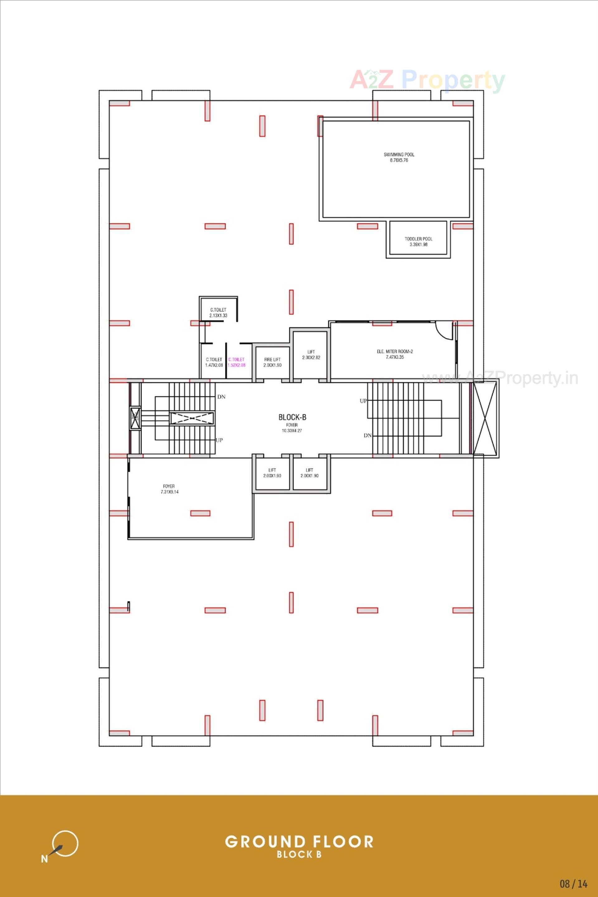 Layout of real estate project Beverly Heights located at Por, Gandhinagar, Gujarat