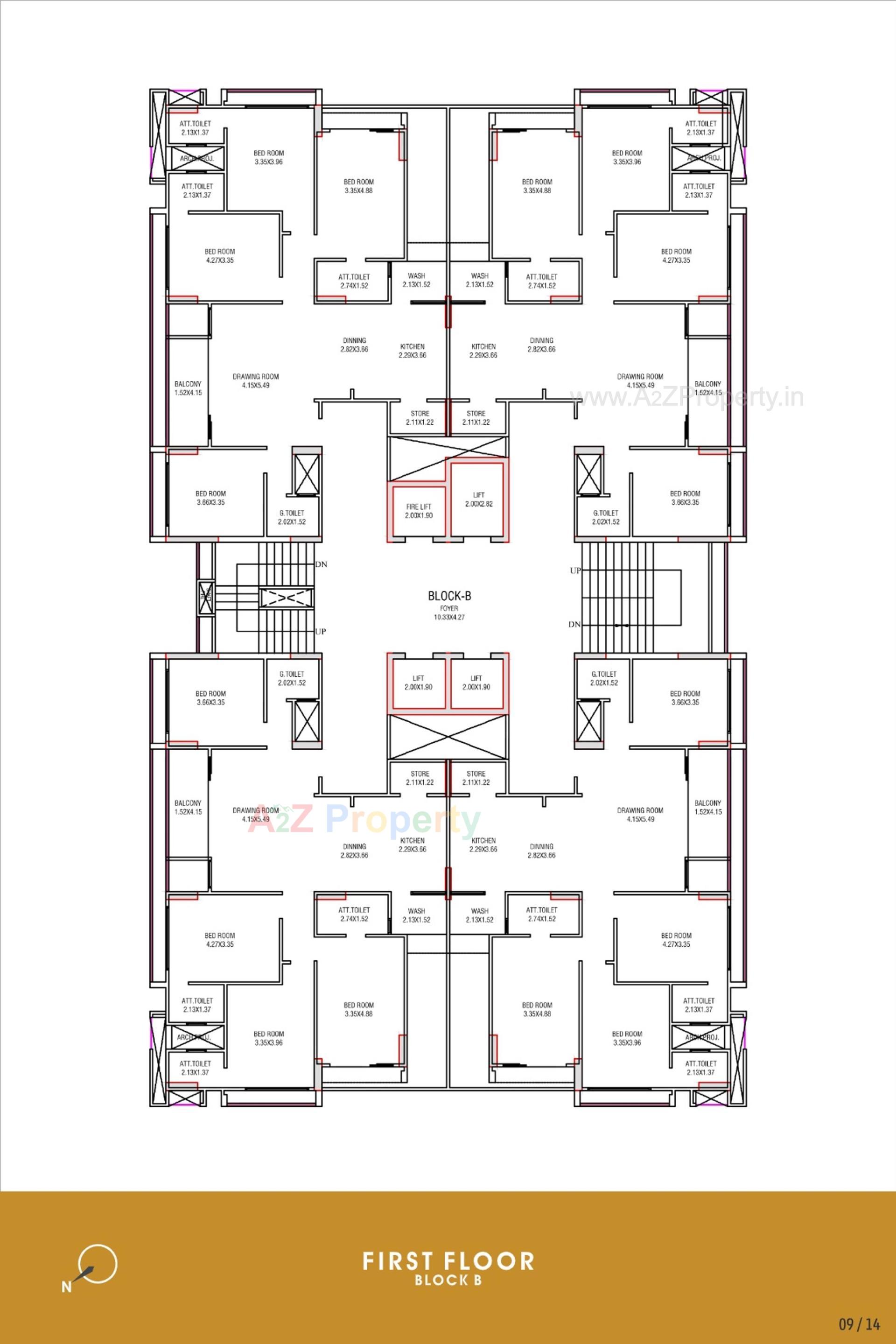 Layout of real estate project Beverly Heights located at Por, Gandhinagar, Gujarat