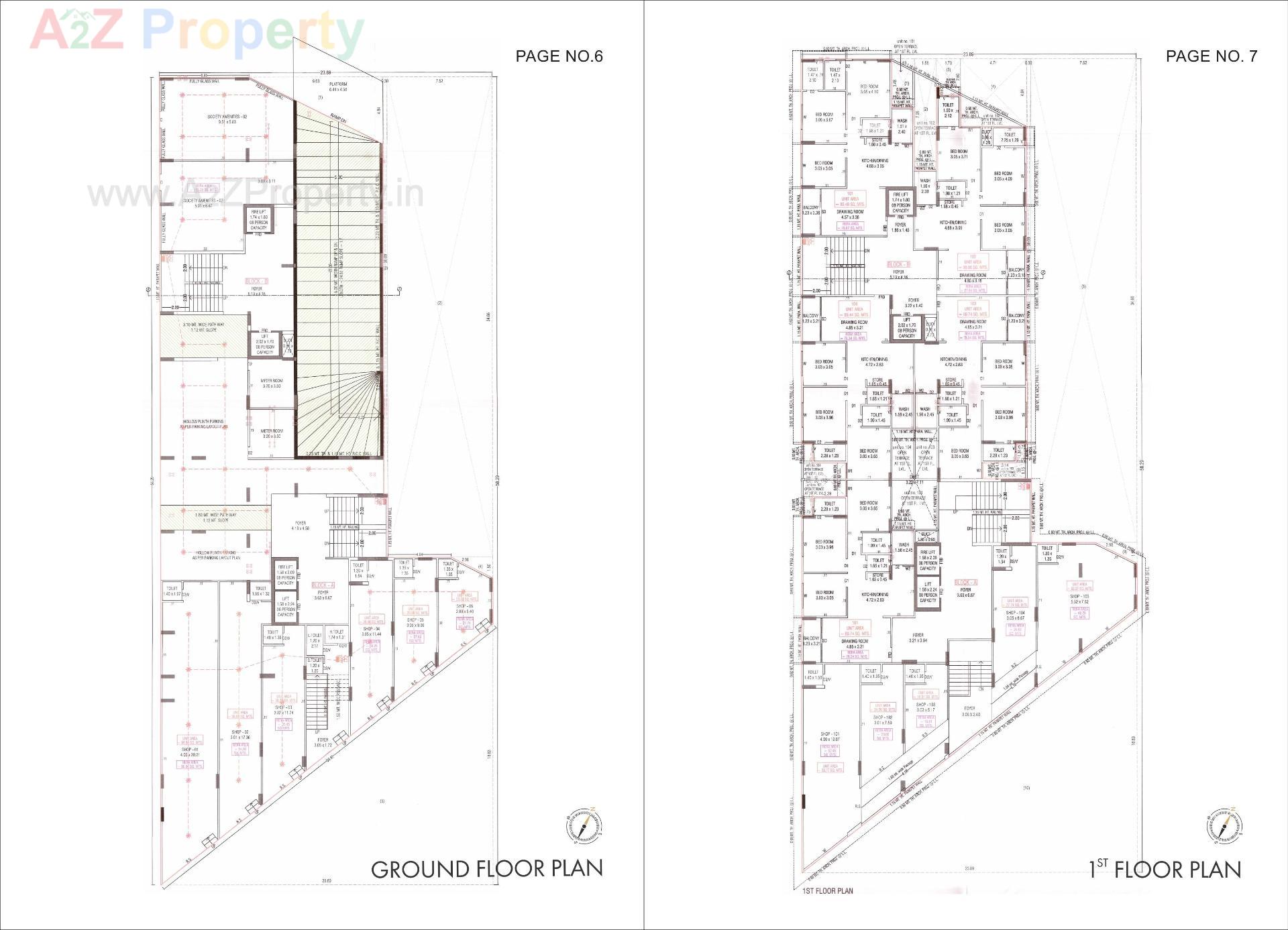 Layout of real estate project Blue Ocean located at Amiyapur, Gandhinagar, Gujarat