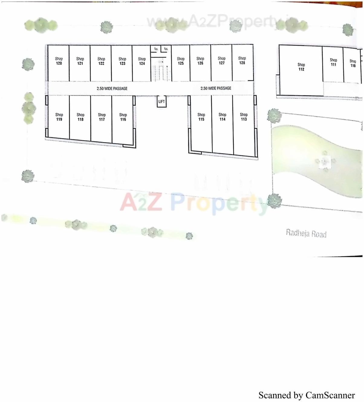 Layout of real estate project Bosky   The City Mall located at Pethapur, Gandhinagar, Gujarat