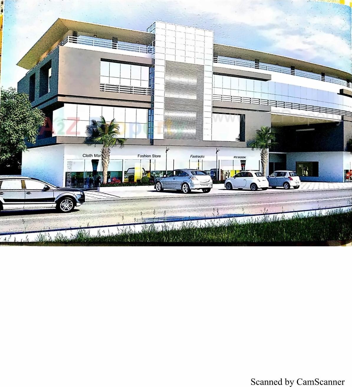 3D Elevation of real estate project Bosky   The City Mall located at Pethapur, Gandhinagar, Gujarat