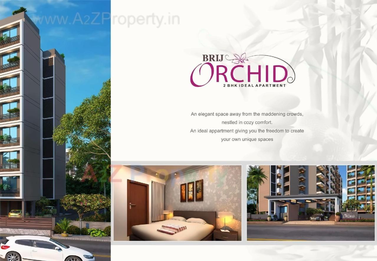 3D Elevation of real estate project Brij Orchid located at Vavol, Gandhinagar, Gujarat
