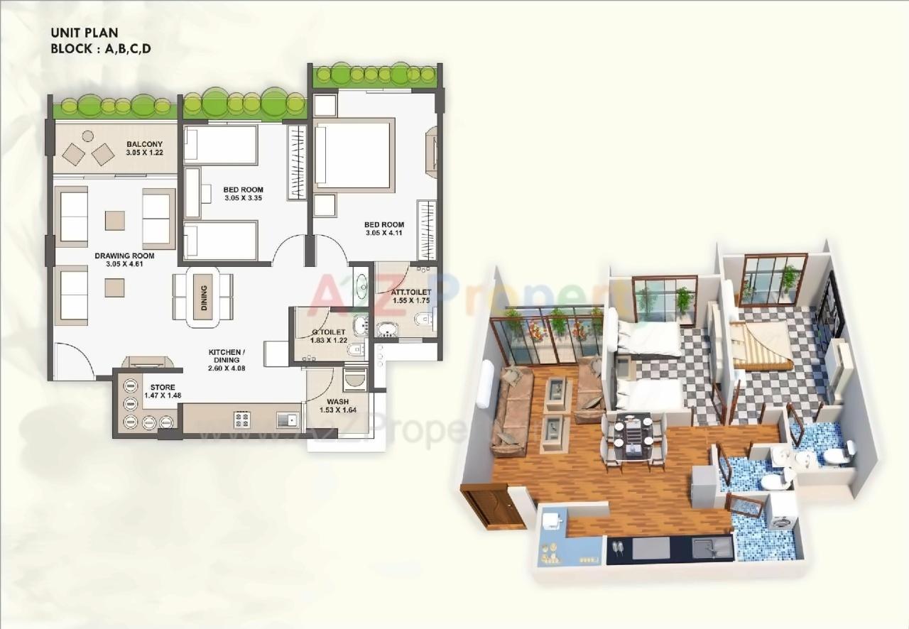 Layout of real estate project Brij Orchid located at Vavol, Gandhinagar, Gujarat