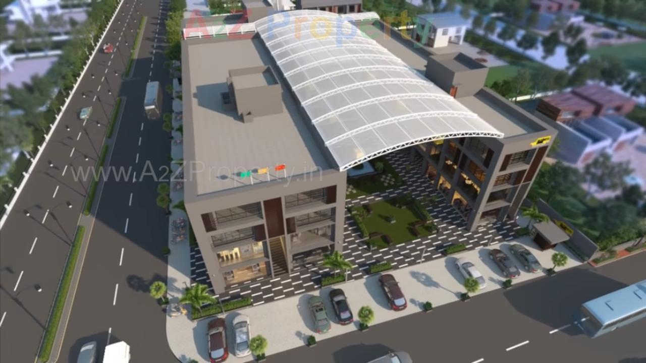 3D Elevation of real estate project Buiness Park located at Raisan, Gandhinagar, Gujarat