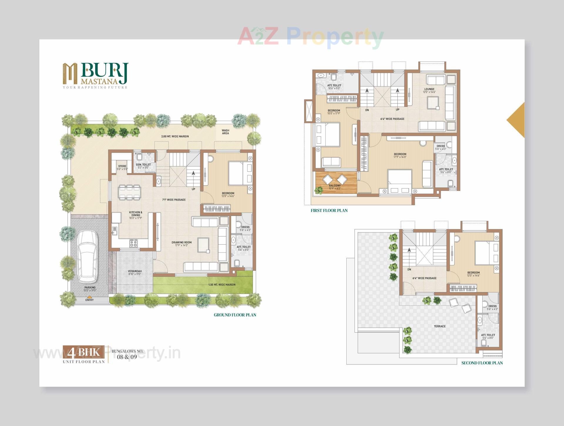 Layout of real estate project Burj Mastana located at Vavol, Gandhinagar, Gujarat