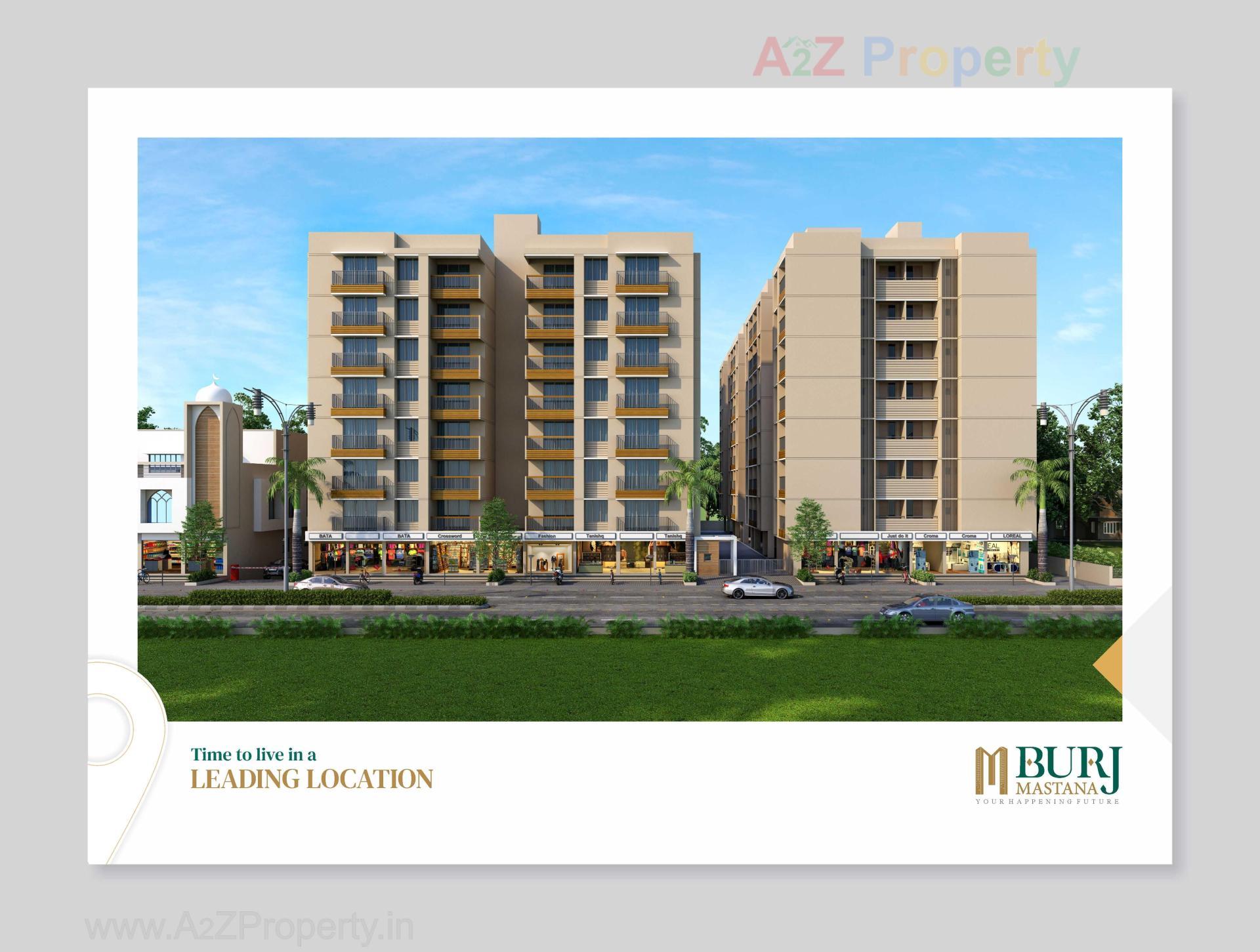 3D Elevation of real estate project Burj Mastana located at Vavol, Gandhinagar, Gujarat