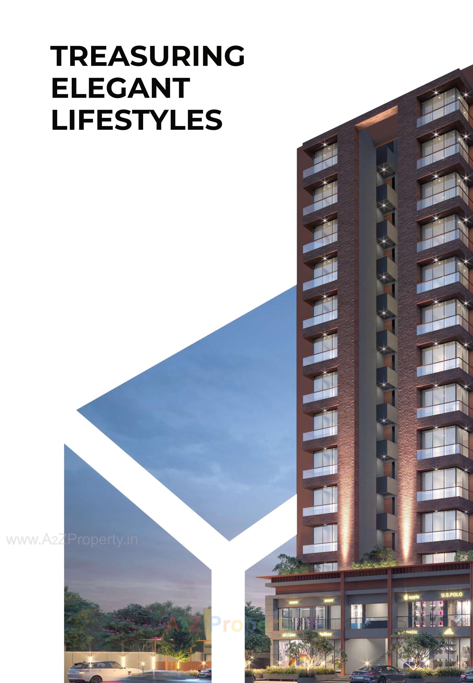 3D Elevation of real estate project Callisto Sapphire located at Saragasan, Gandhinagar, Gujarat