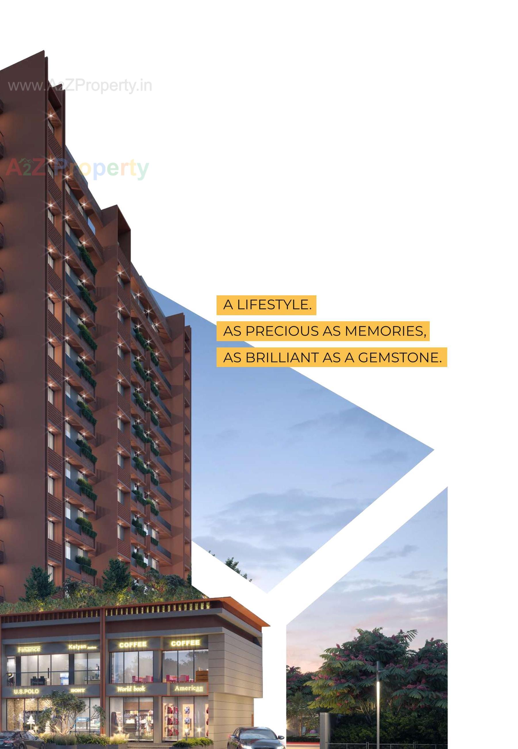 3D Elevation of real estate project Callisto Sapphire located at Saragasan, Gandhinagar, Gujarat