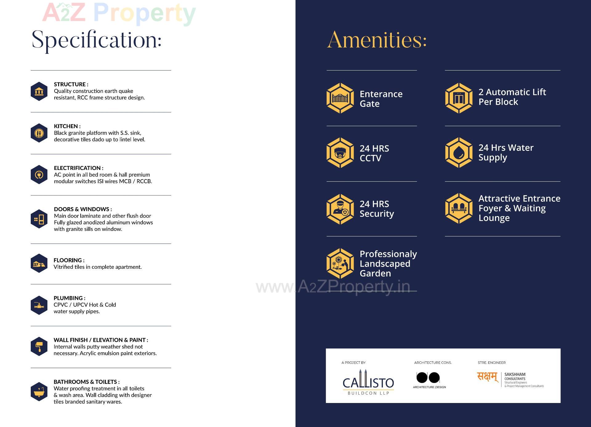  of real estate project Callisto Sapphire located at Saragasan, Gandhinagar, Gujarat