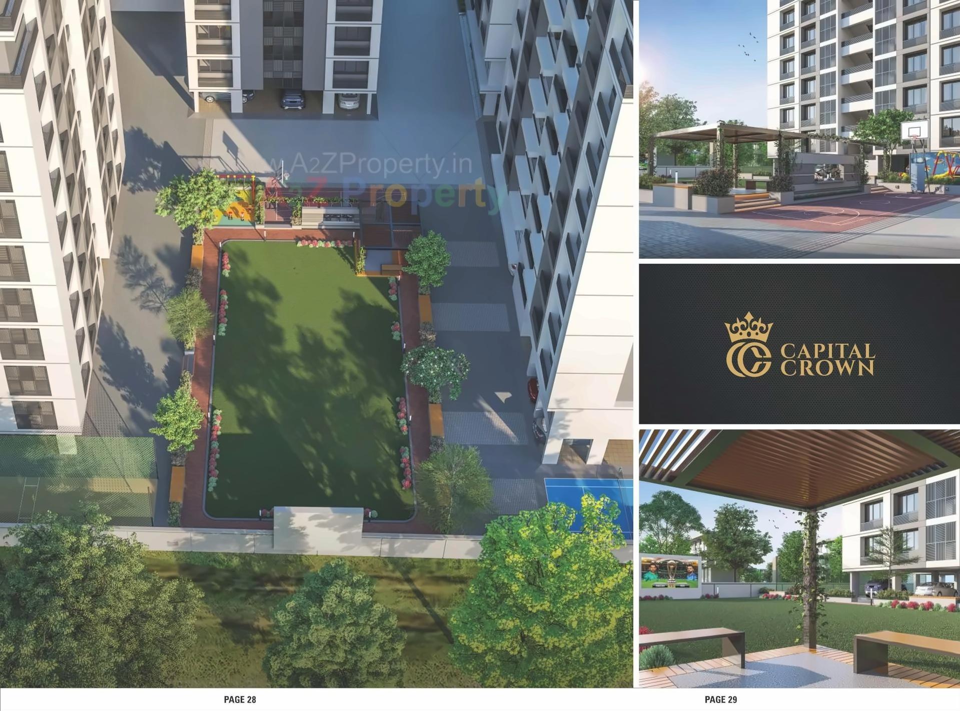 3D Elevation of real estate project Capital Crown located at Gandhinagar, Gandhinagar, Gujarat