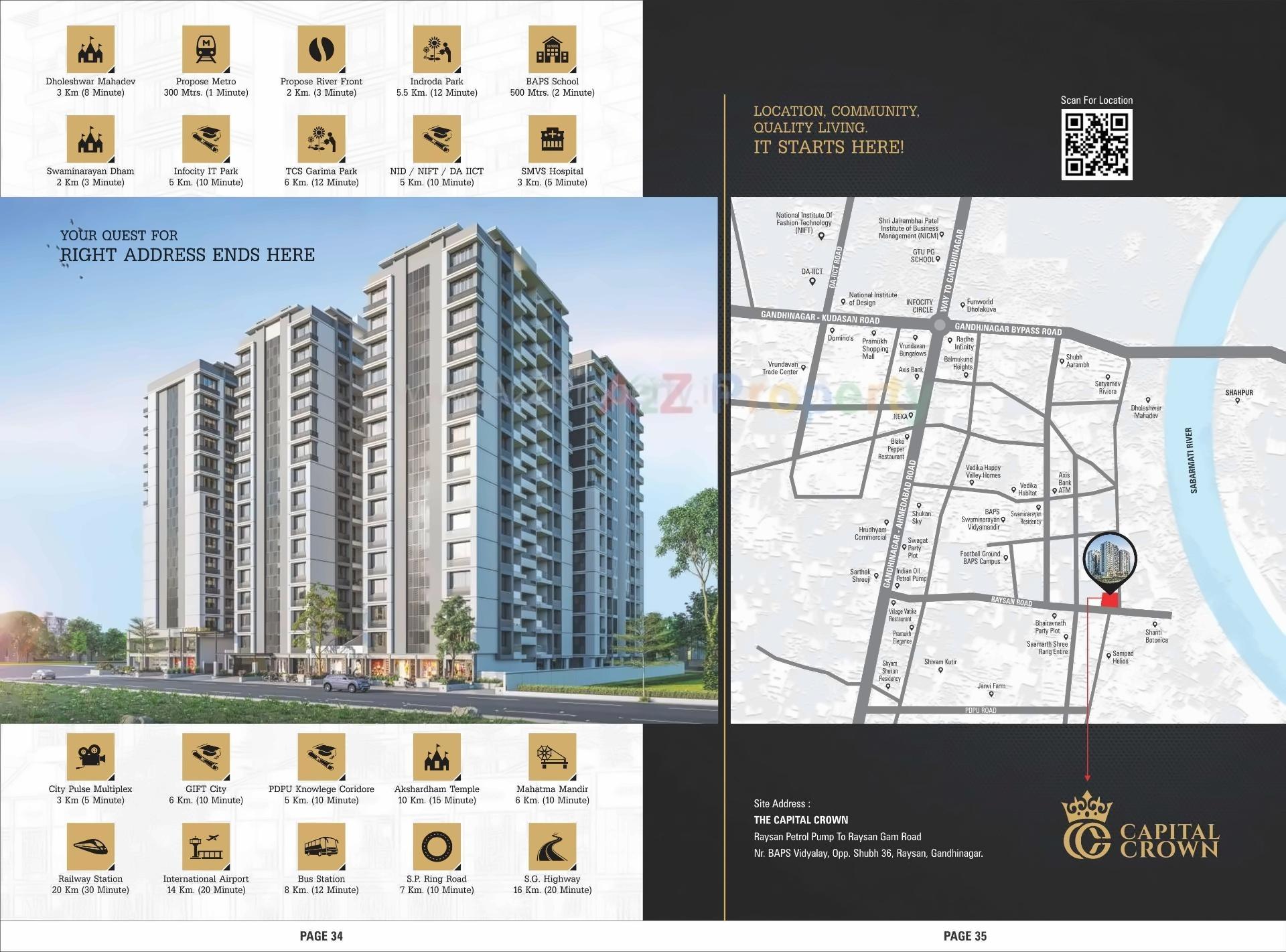  of real estate project Capital Crown located at Gandhinagar, Gandhinagar, Gujarat