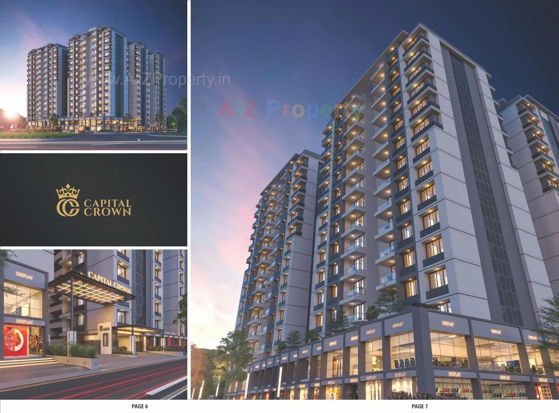 3D Elevation of real estate project Capital Crown located at Gandhinagar, Gandhinagar, Gujarat
