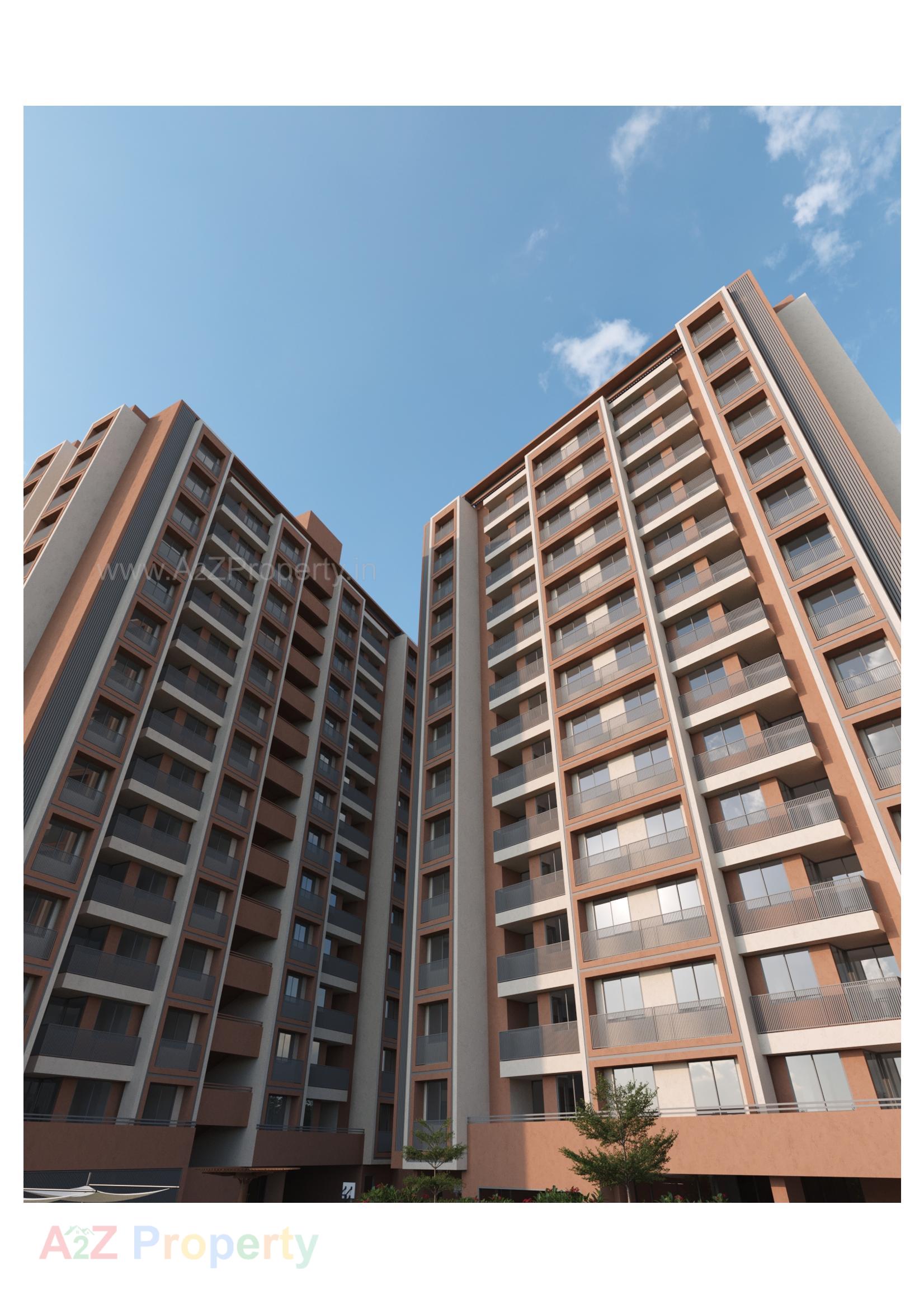 3D Elevation of real estate project Capstone Zuri located at Zundal, Gandhinagar, Gujarat