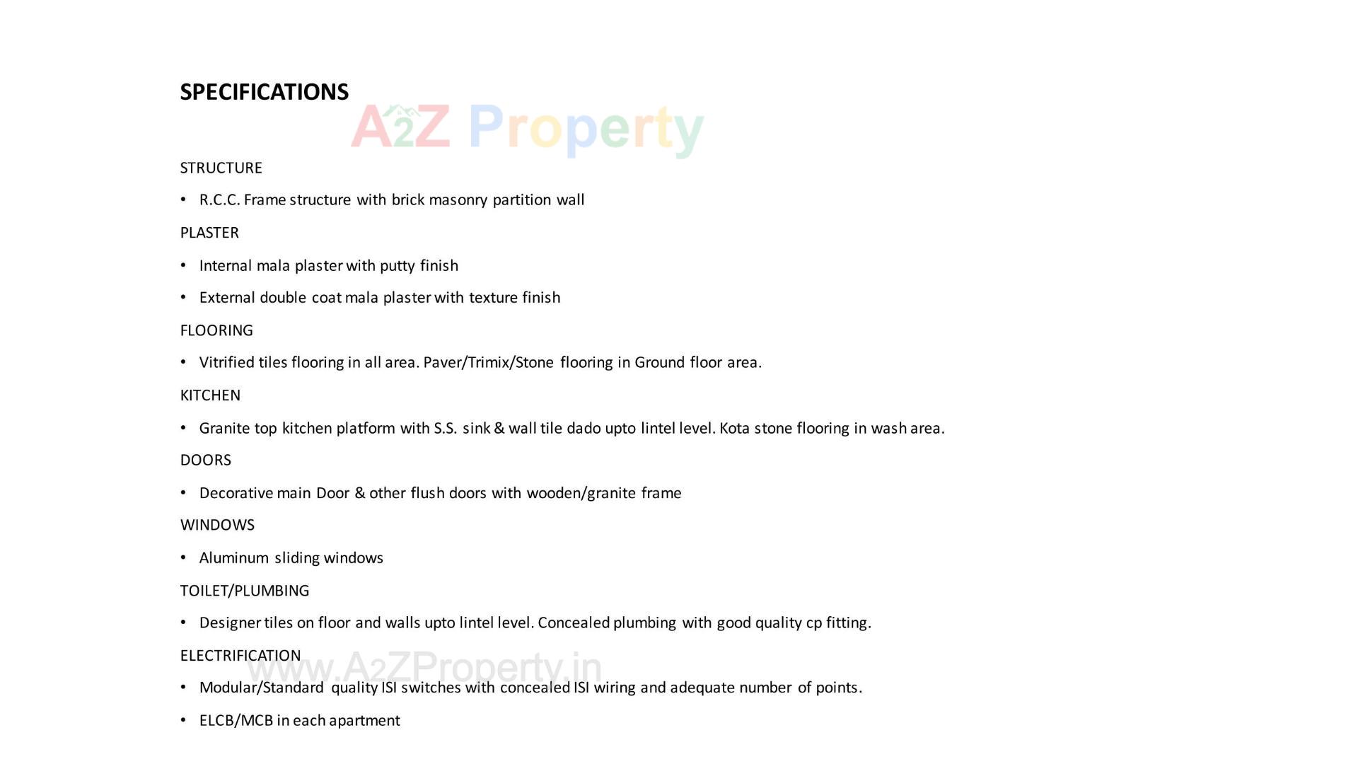  of real estate project Capstone Zuri located at Zundal, Gandhinagar, Gujarat