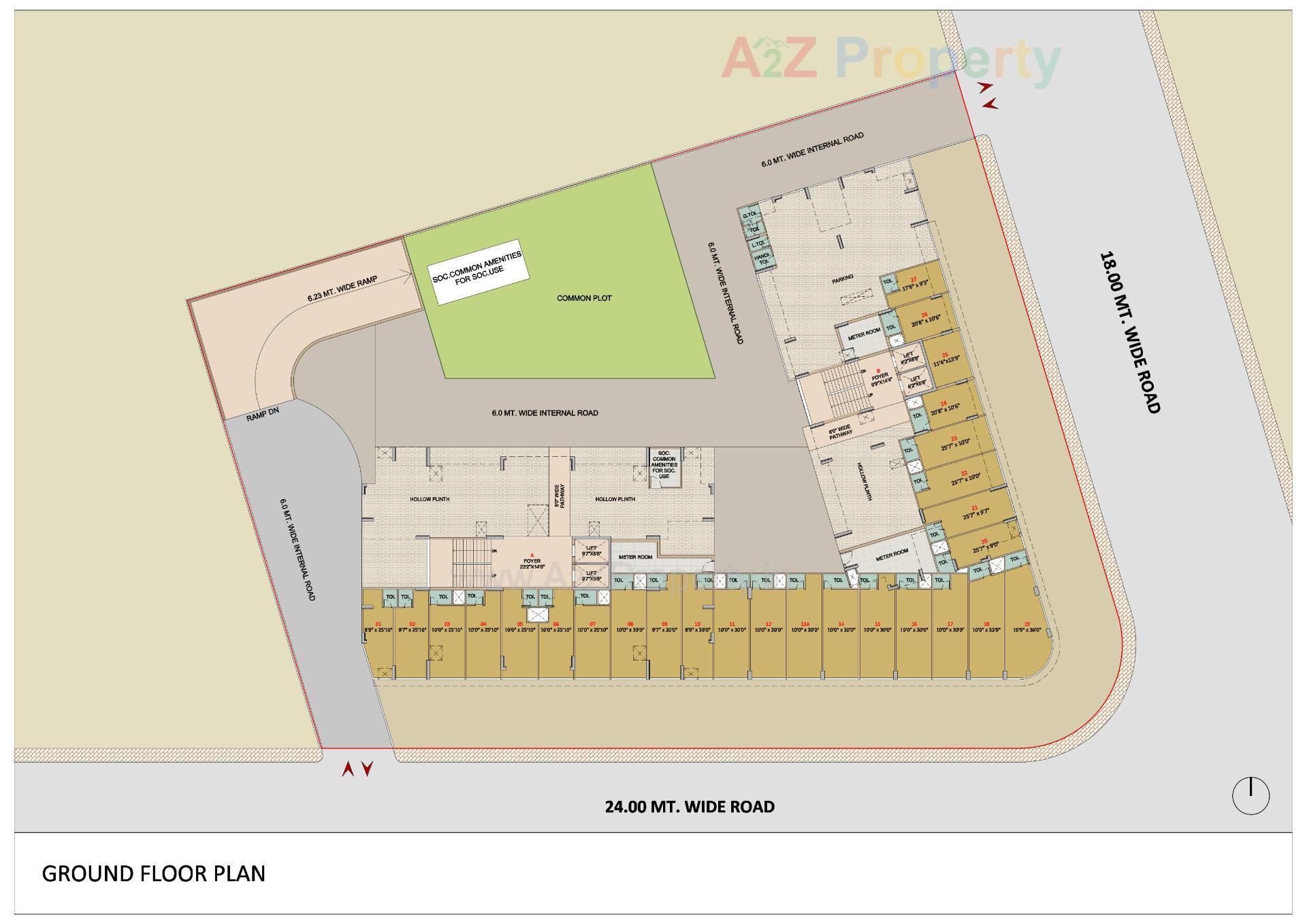 Layout of real estate project Capstone Zuri located at Zundal, Gandhinagar, Gujarat