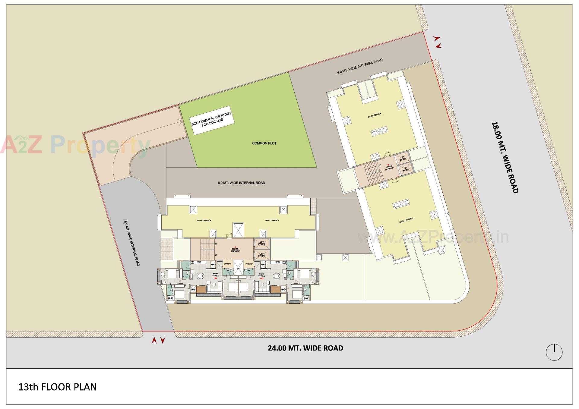 Layout of real estate project Capstone Zuri located at Zundal, Gandhinagar, Gujarat