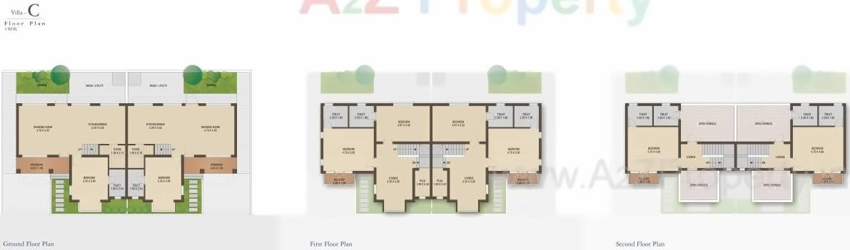 Layout of real estate project Casa Bellevue located at Bhat, Gandhinagar, Gujarat