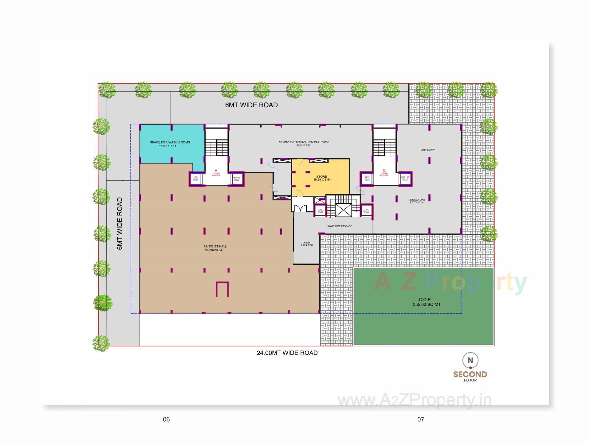 Layout of real estate project Centre Point located at Kudasan, Gandhinagar, Gujarat