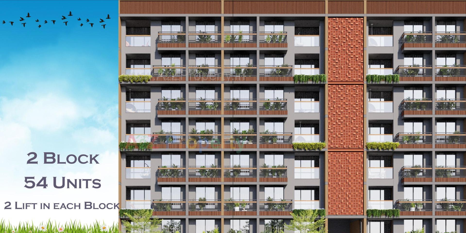 3D Elevation of real estate project Colin Harmony located at Zundal, Gandhinagar, Gujarat