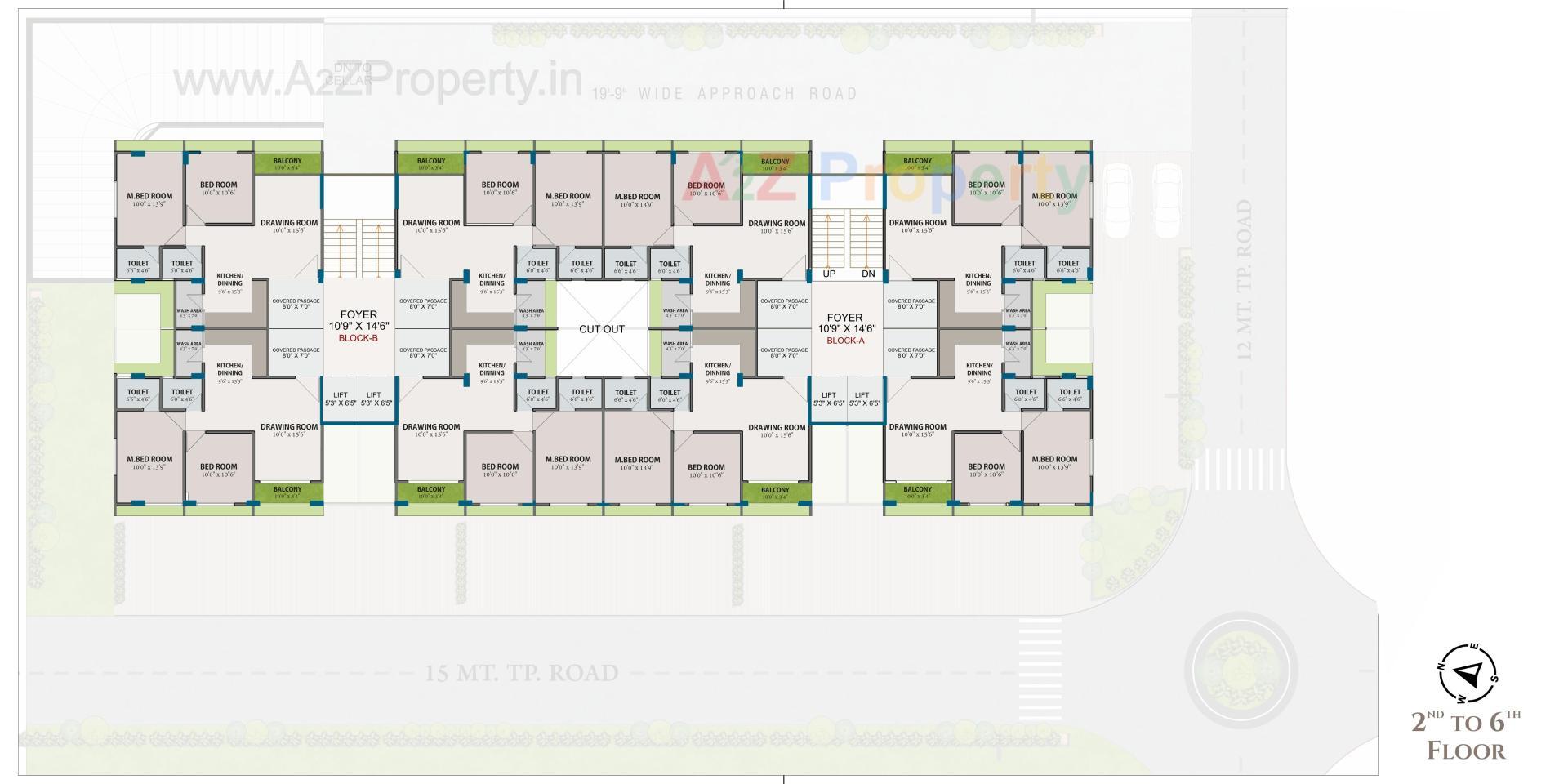 Layout of real estate project Colin Harmony located at Zundal, Gandhinagar, Gujarat