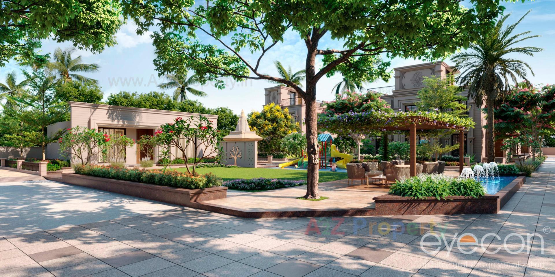 3D Elevation of real estate project Coral Paradise located at Zundal, Gandhinagar, Gujarat