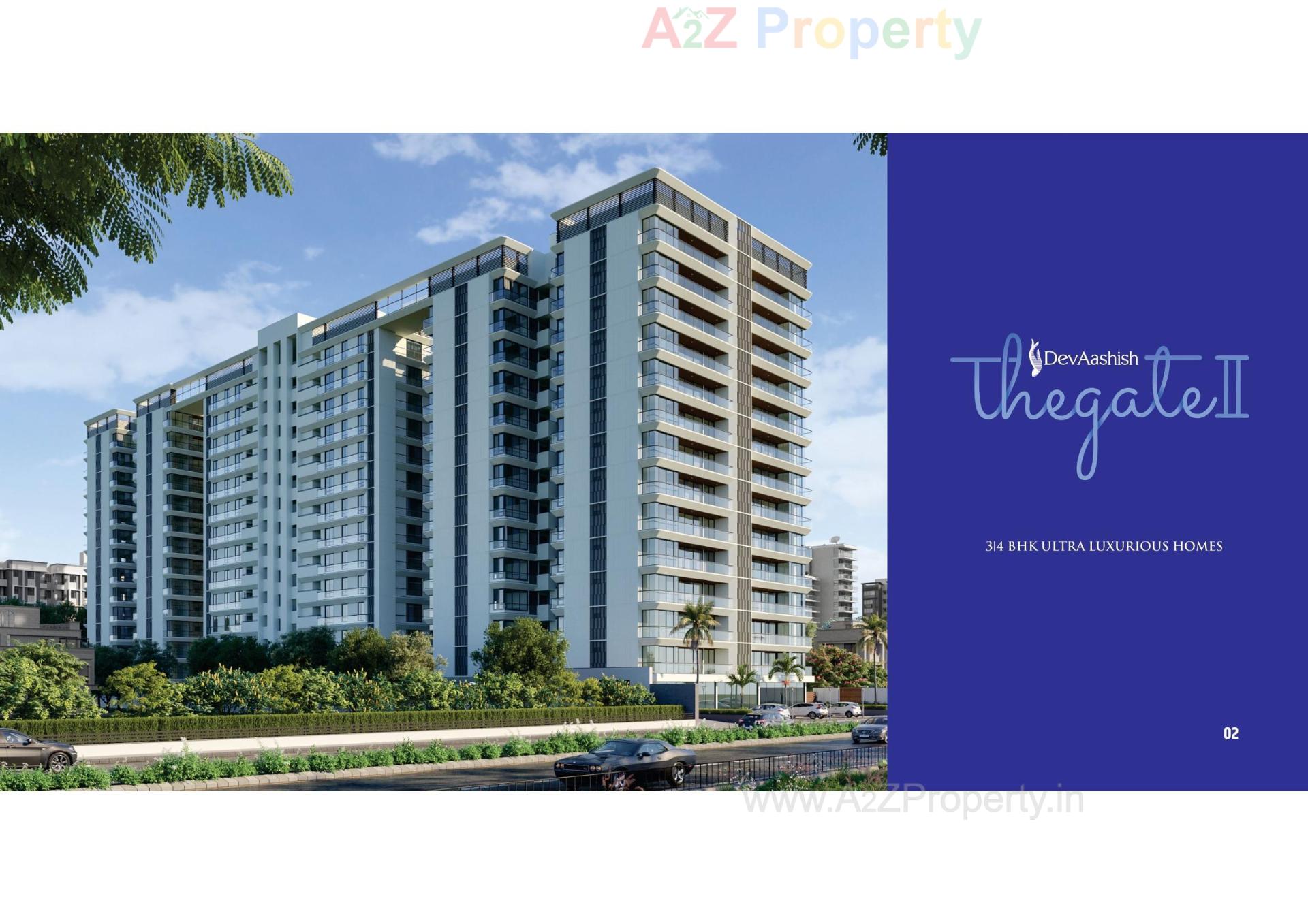 3D Elevation of real estate project Dev Aashish The Gate located at Gandhinagar, Gandhinagar, Gujarat