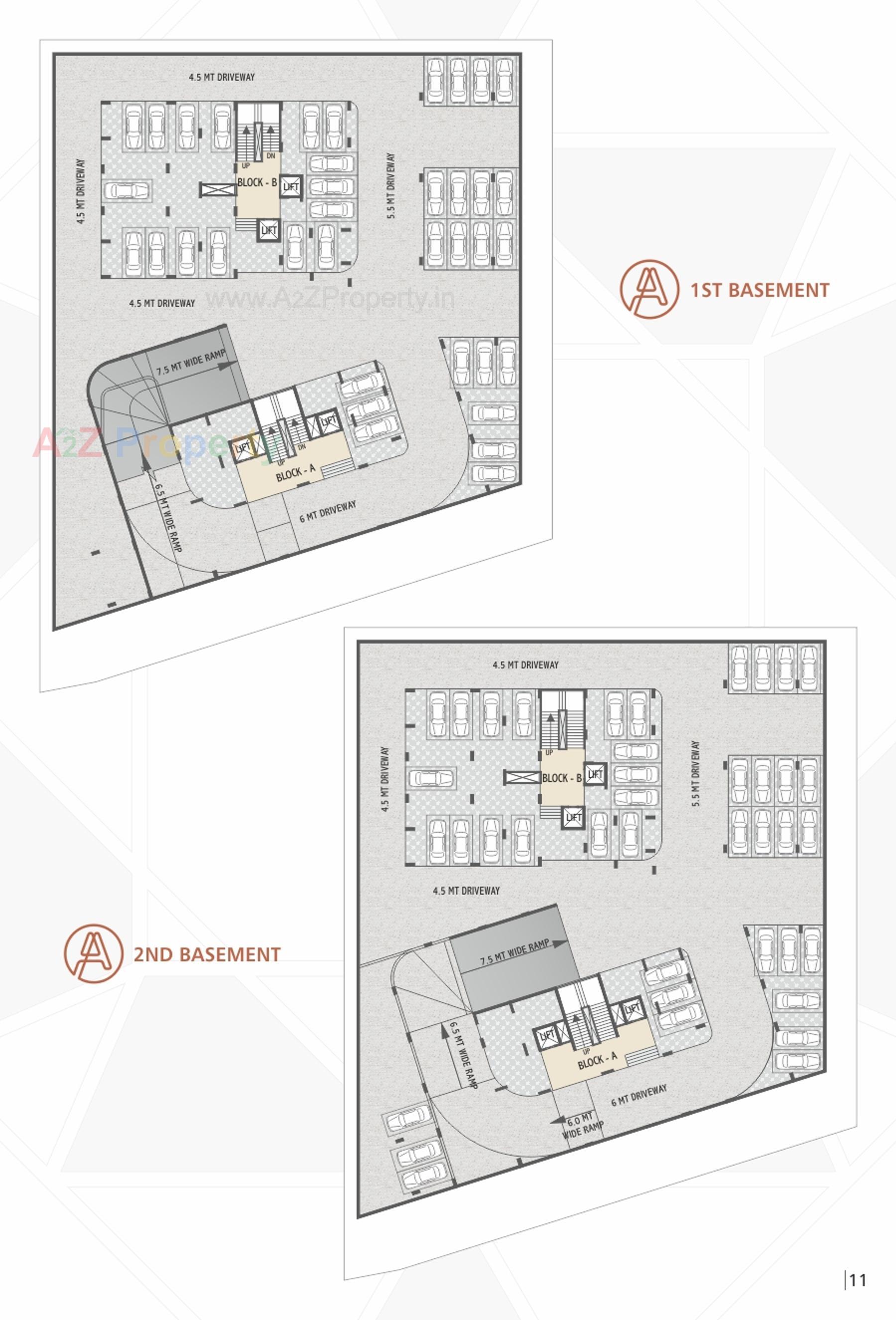 Layout of real estate project Dev Aurum located at Por, Gandhinagar, Gujarat