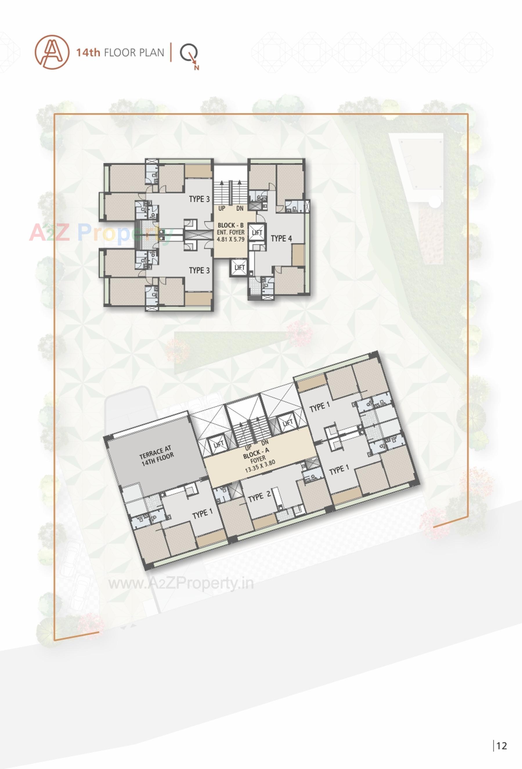Layout of real estate project Dev Aurum located at Por, Gandhinagar, Gujarat