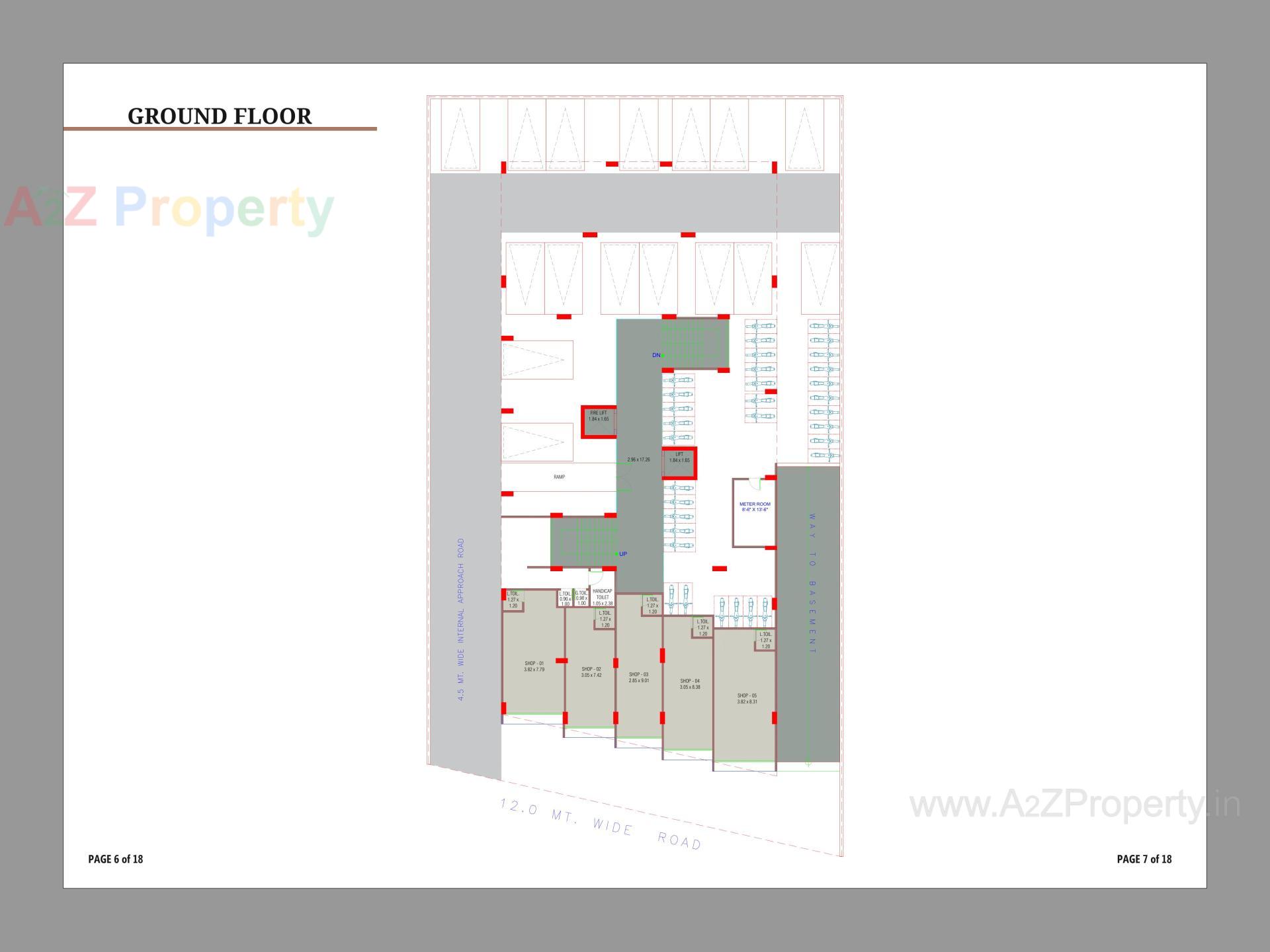 Layout of real estate project Dev Kuvar located at Zundal, Gandhinagar, Gujarat