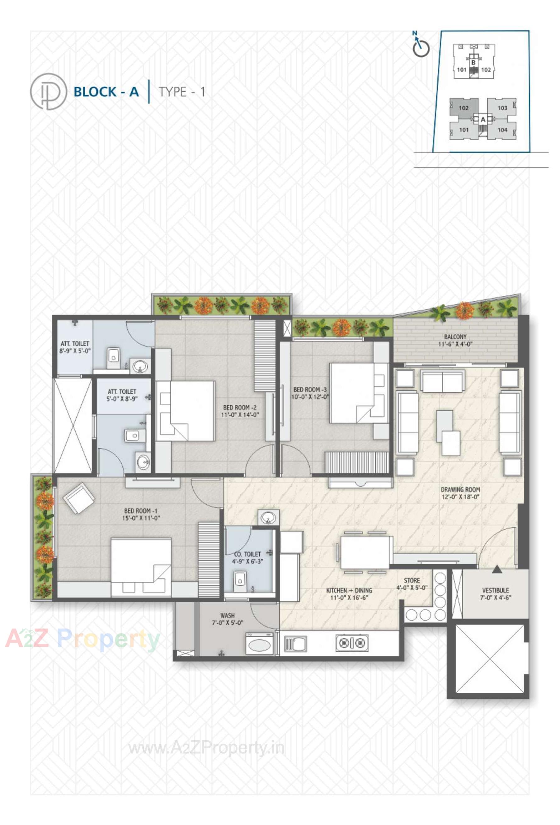 Layout of real estate project Dev Parisar located at Por, Gandhinagar, Gujarat
