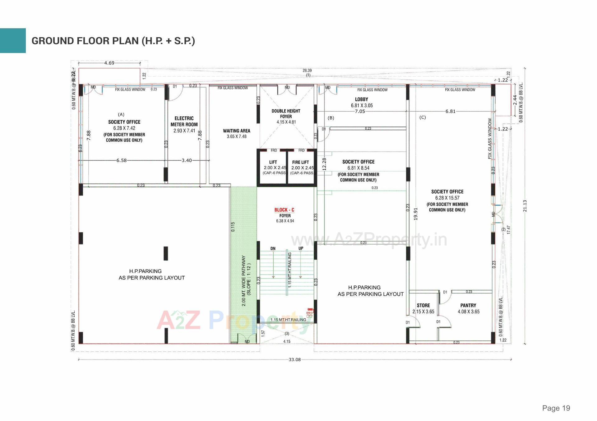 Layout of real estate project Dev Pinnacle located at Koteshawar, Gandhinagar, Gujarat