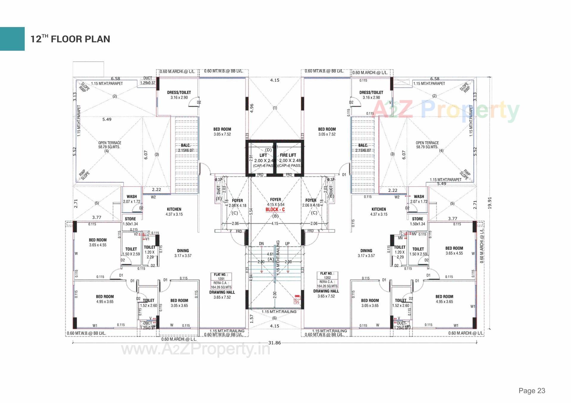 Layout of real estate project Dev Pinnacle located at Koteshawar, Gandhinagar, Gujarat