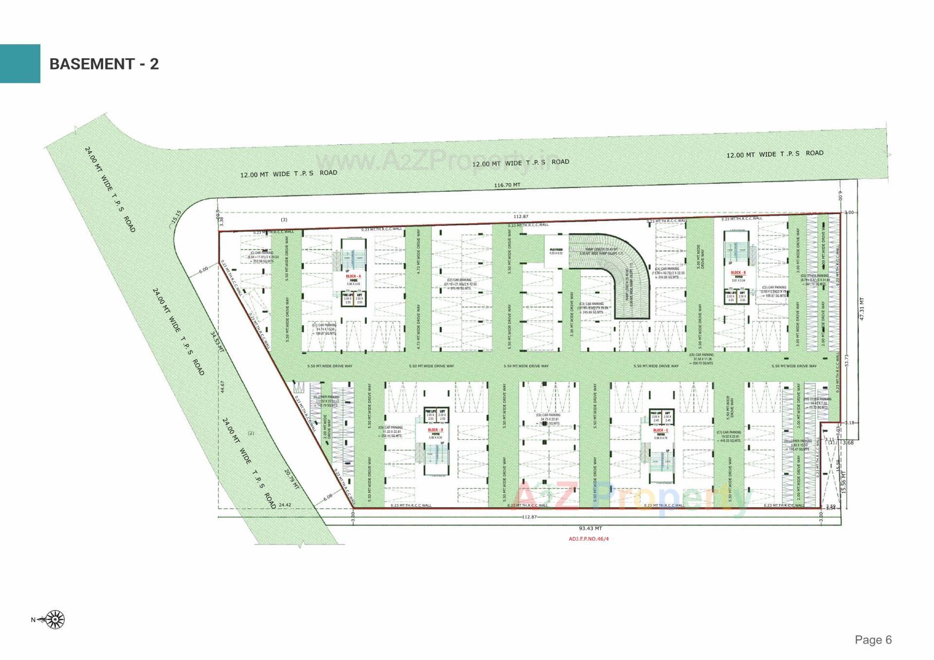 Layout of real estate project Dev Pinnacle located at Koteshawar, Gandhinagar, Gujarat