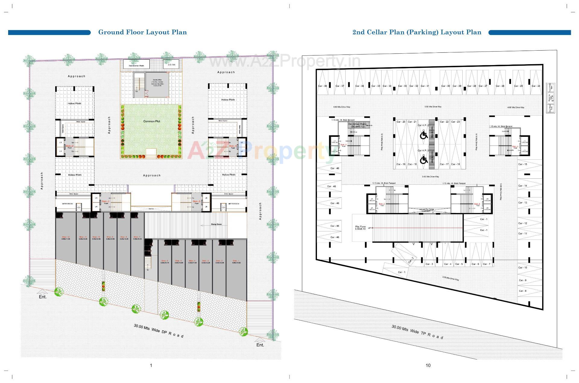Layout of real estate project Devashish located at Gandhinagar, Gandhinagar, Gujarat