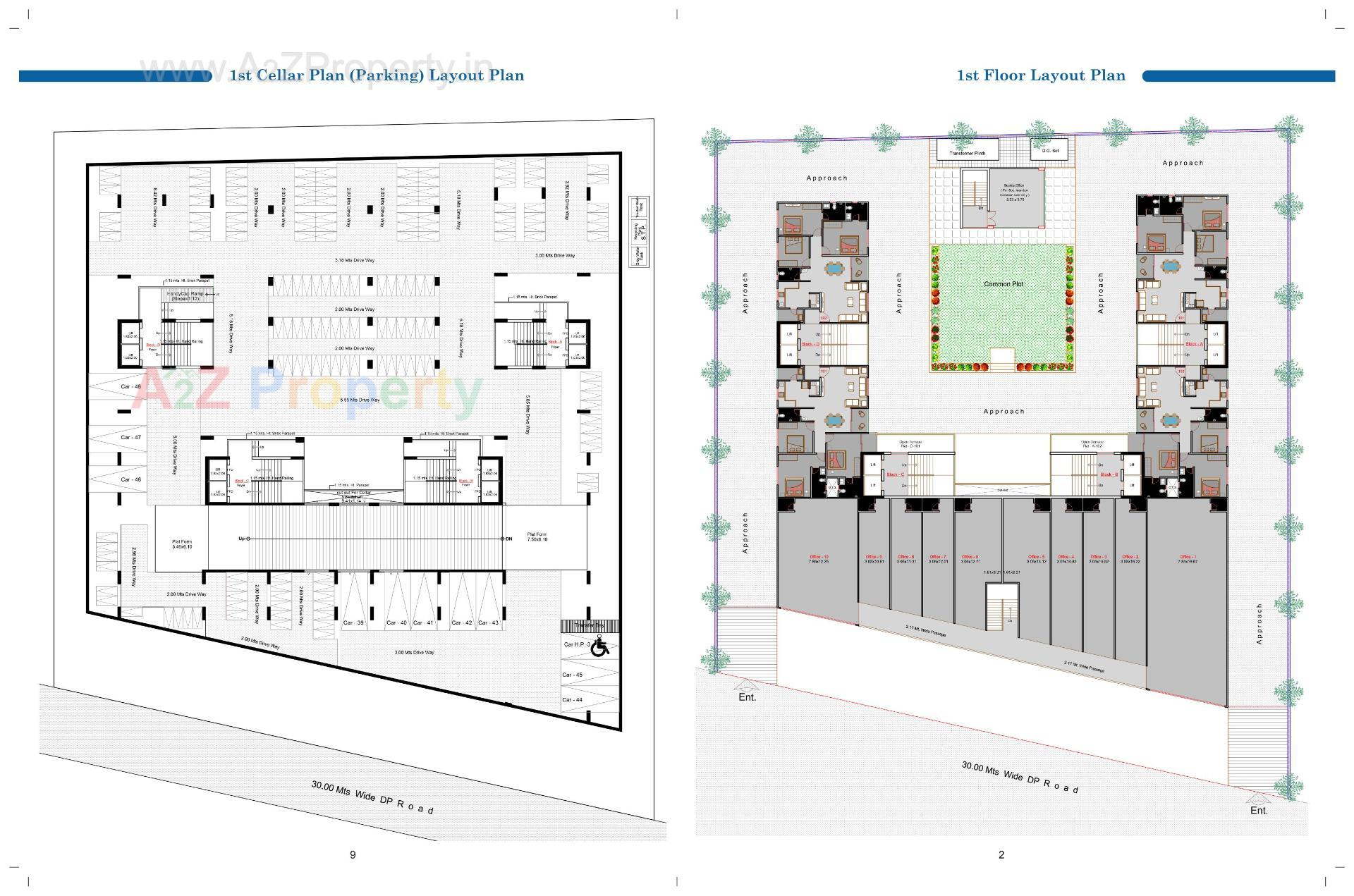 Layout of real estate project Devashish located at Gandhinagar, Gandhinagar, Gujarat