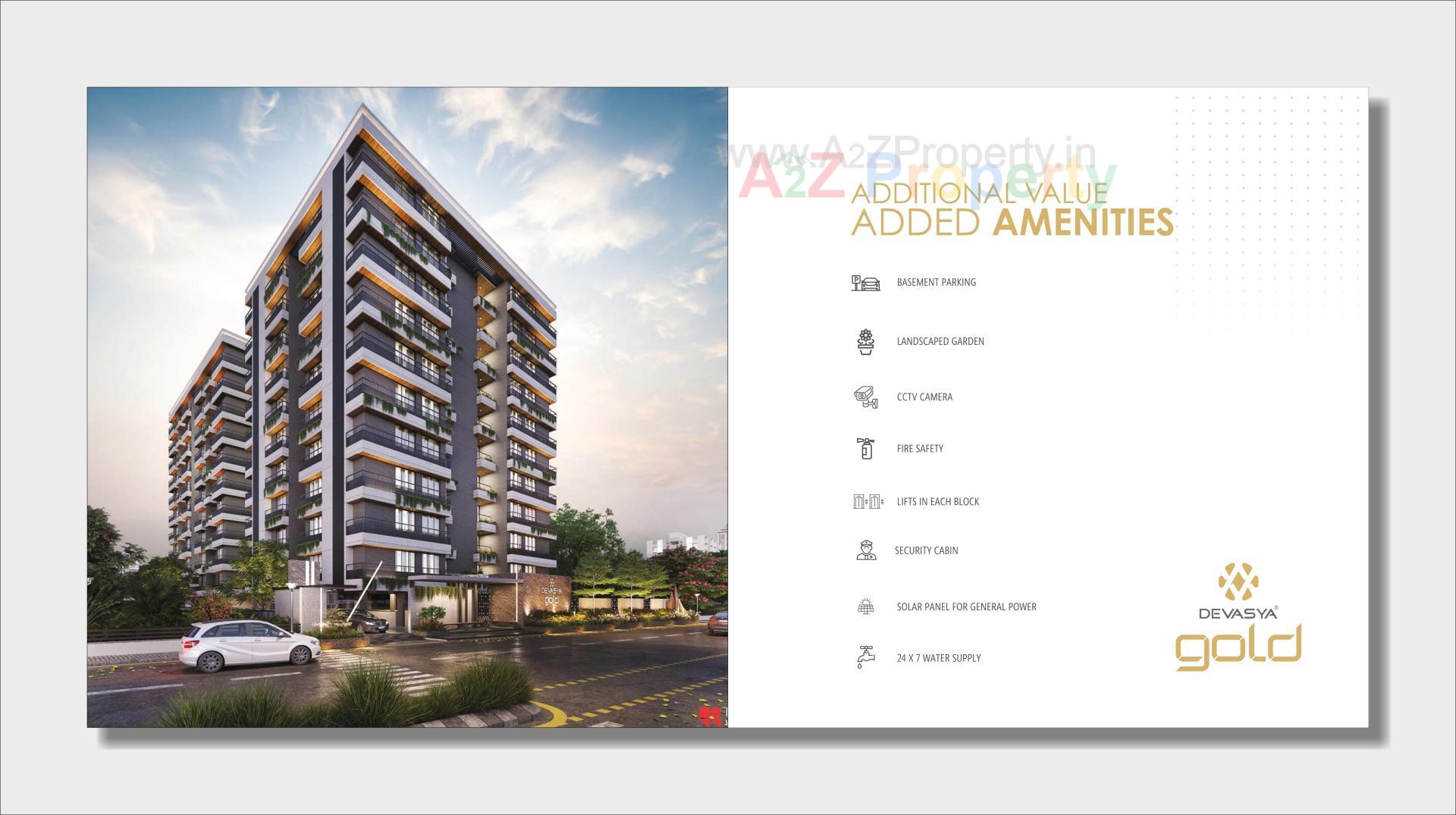 3D Elevation of real estate project Devasya Gold located at Koba, Gandhinagar, Gujarat