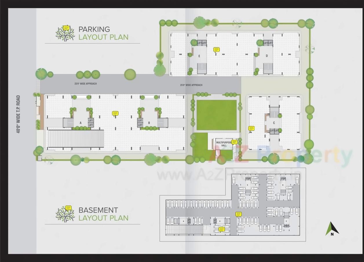 Layout of real estate project Devgram Residency located at Chiloda, Gandhinagar, Gujarat
