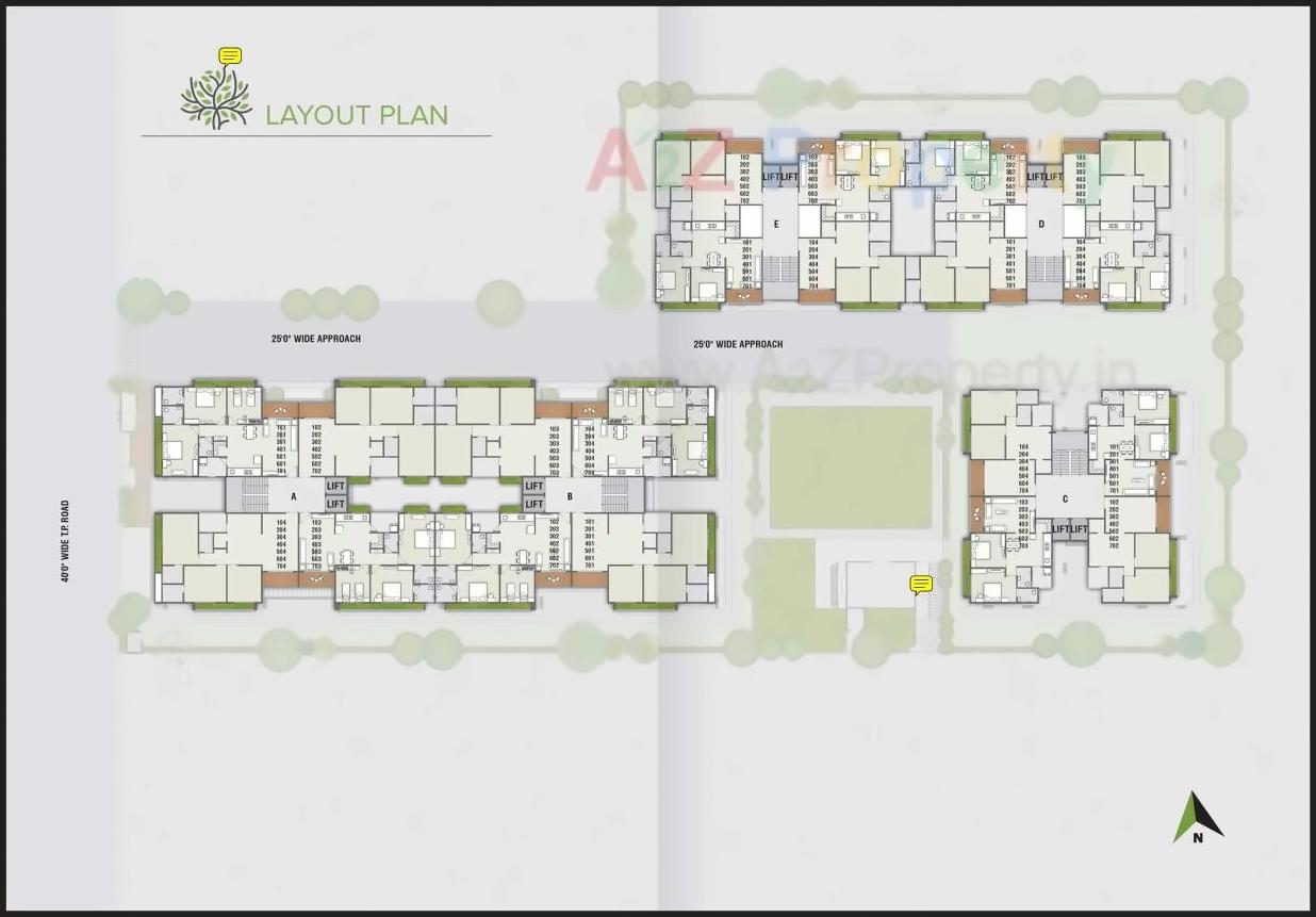 Layout of real estate project Devgram Residency located at Chiloda, Gandhinagar, Gujarat