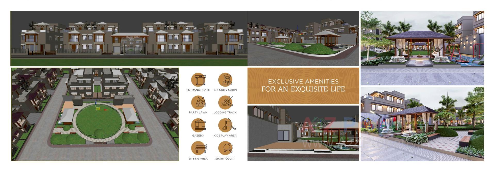 Layout of real estate project Divya Sparsh located at Palaj, Gandhinagar, Gujarat