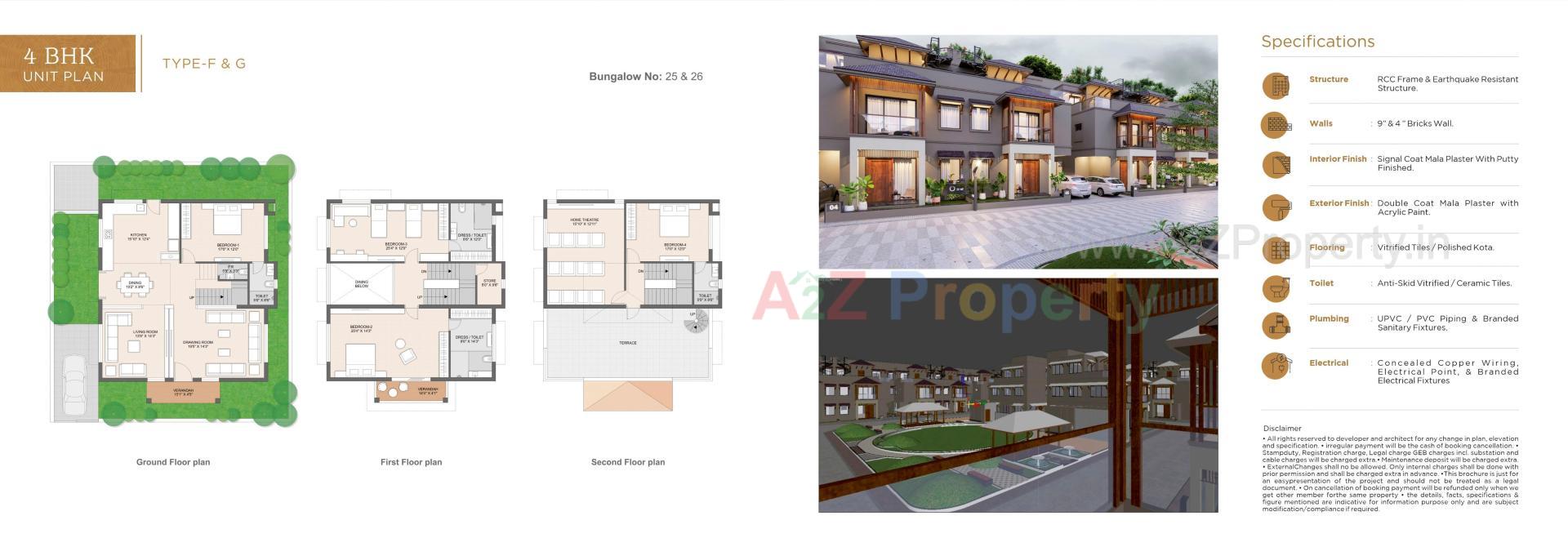Layout of real estate project Divya Sparsh located at Palaj, Gandhinagar, Gujarat