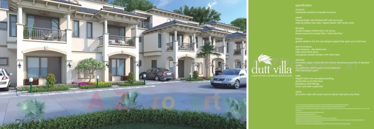 3D Elevation of real estate project Dutt Villa located at Kalol, Gandhinagar, Gujarat