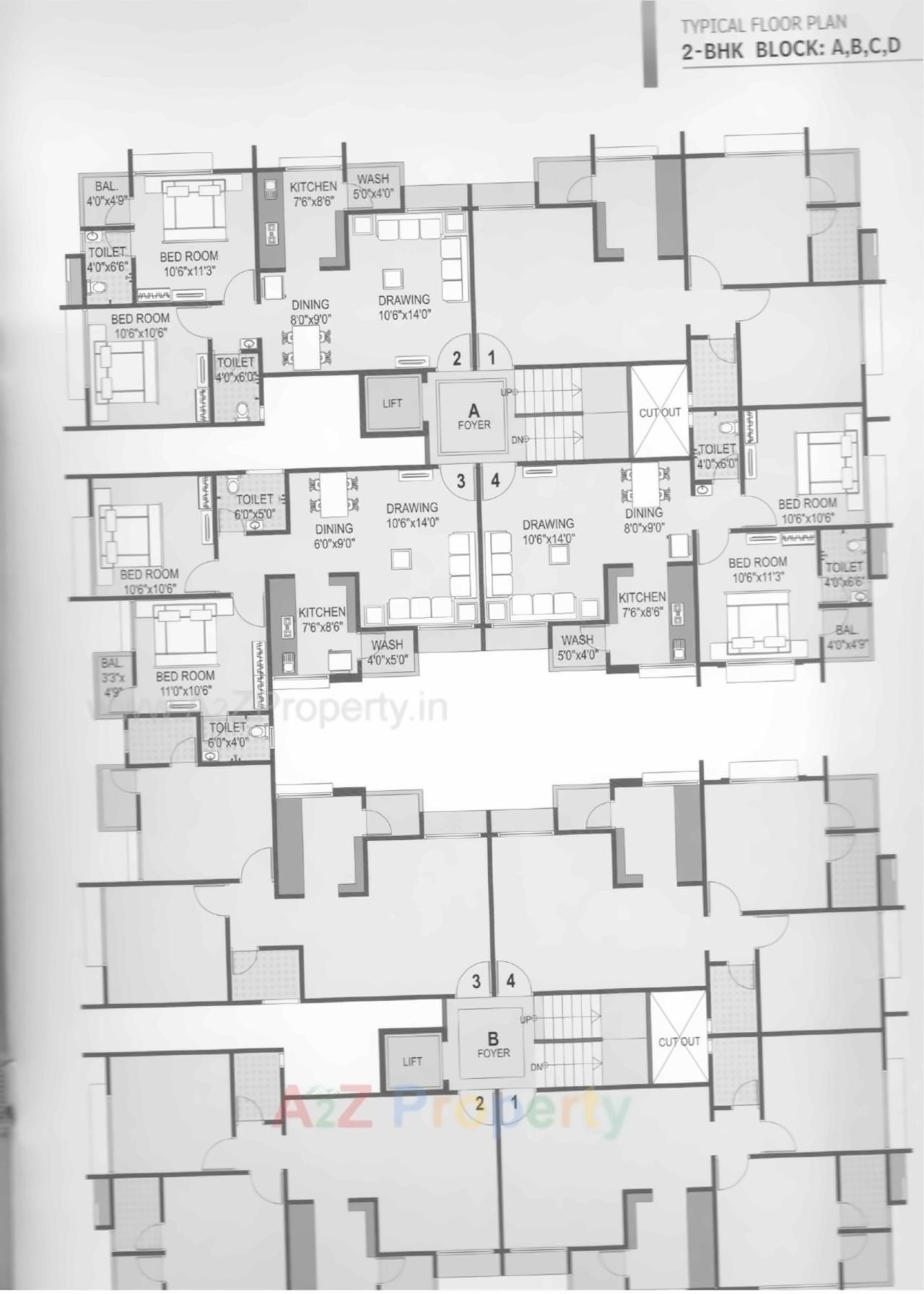 Layout of real estate project Earth Elegance located at Borisana, Gandhinagar, Gujarat