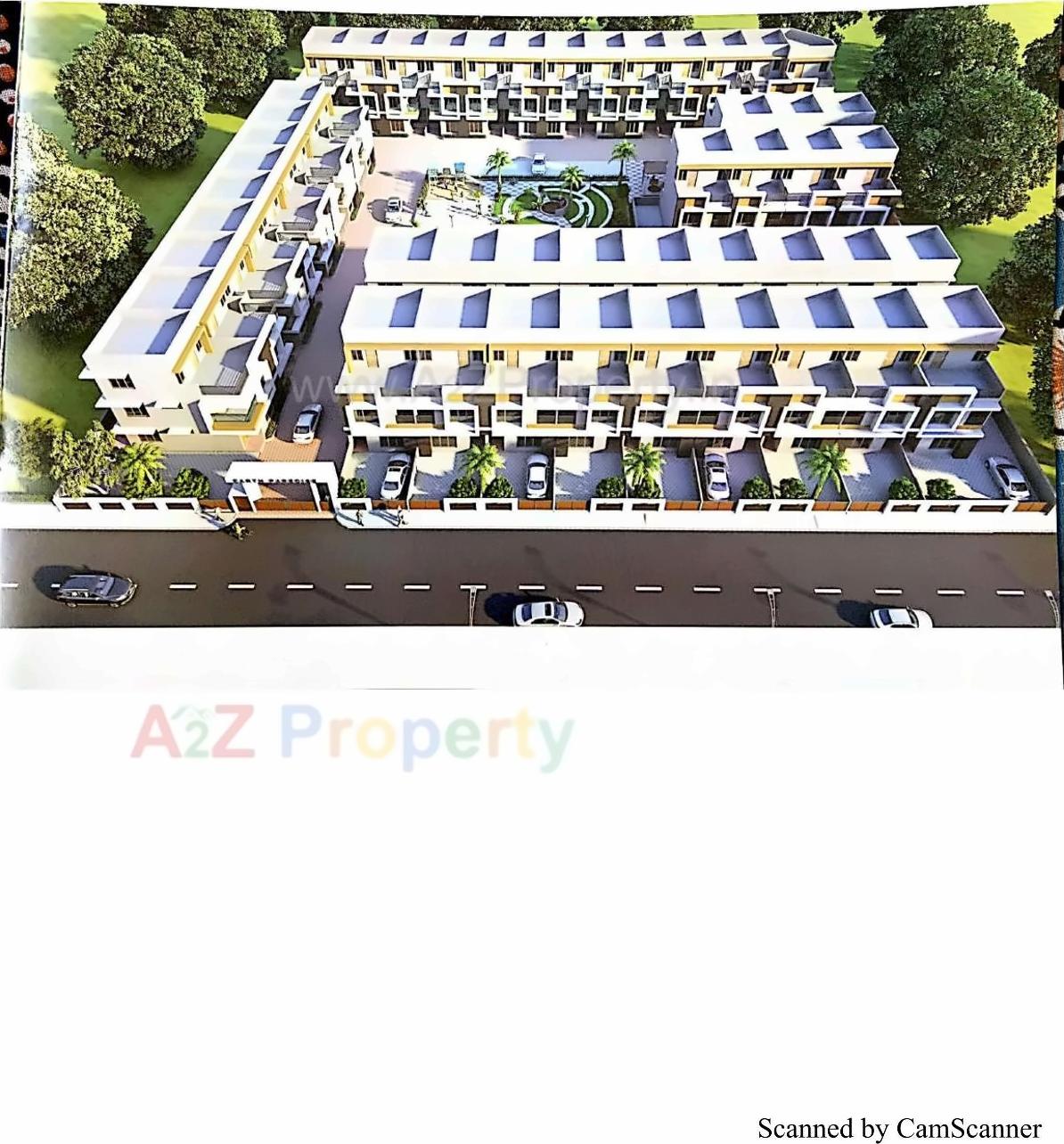 3D Elevation of real estate project Earth Paradise located at Tragad, Gandhinagar, Gujarat