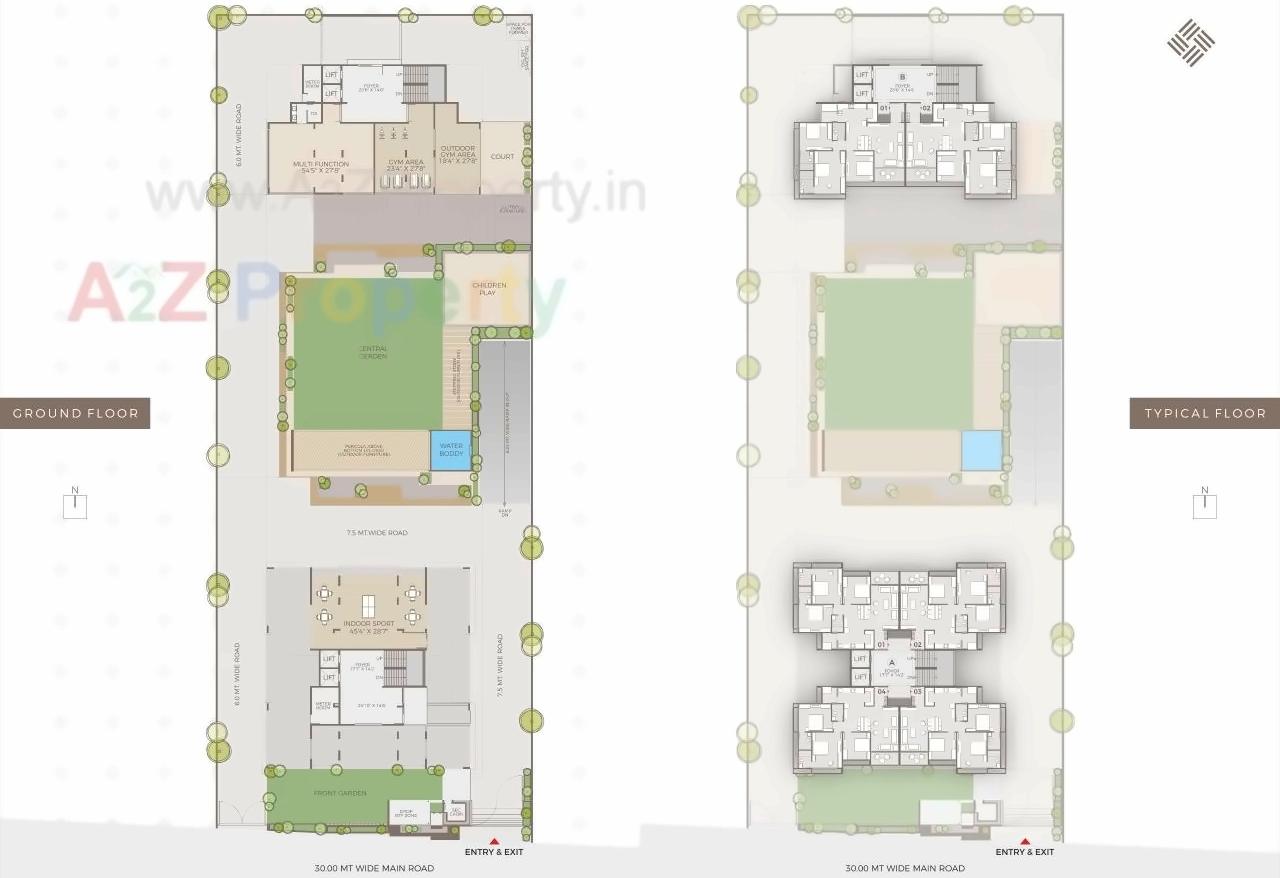 Layout of real estate project Edifice located at Gandhinagar, Gandhinagar, Gujarat